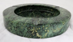 Raymor Round Green Marble Ashtray Vintage Mid-Century Modern