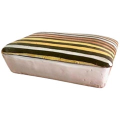 Raymor Striped Ceramic Box