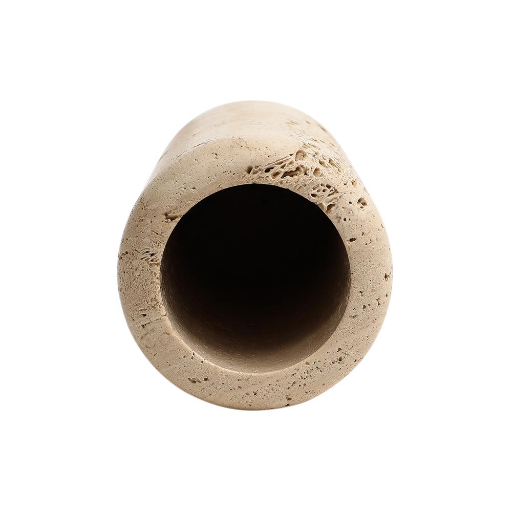 Raymor Travertine Vase, Signed 5