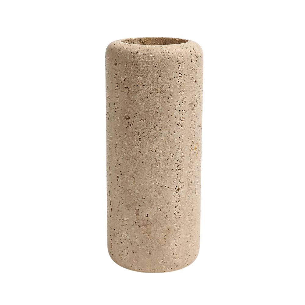 Raymor Travertine Vase, Signed For Sale 10