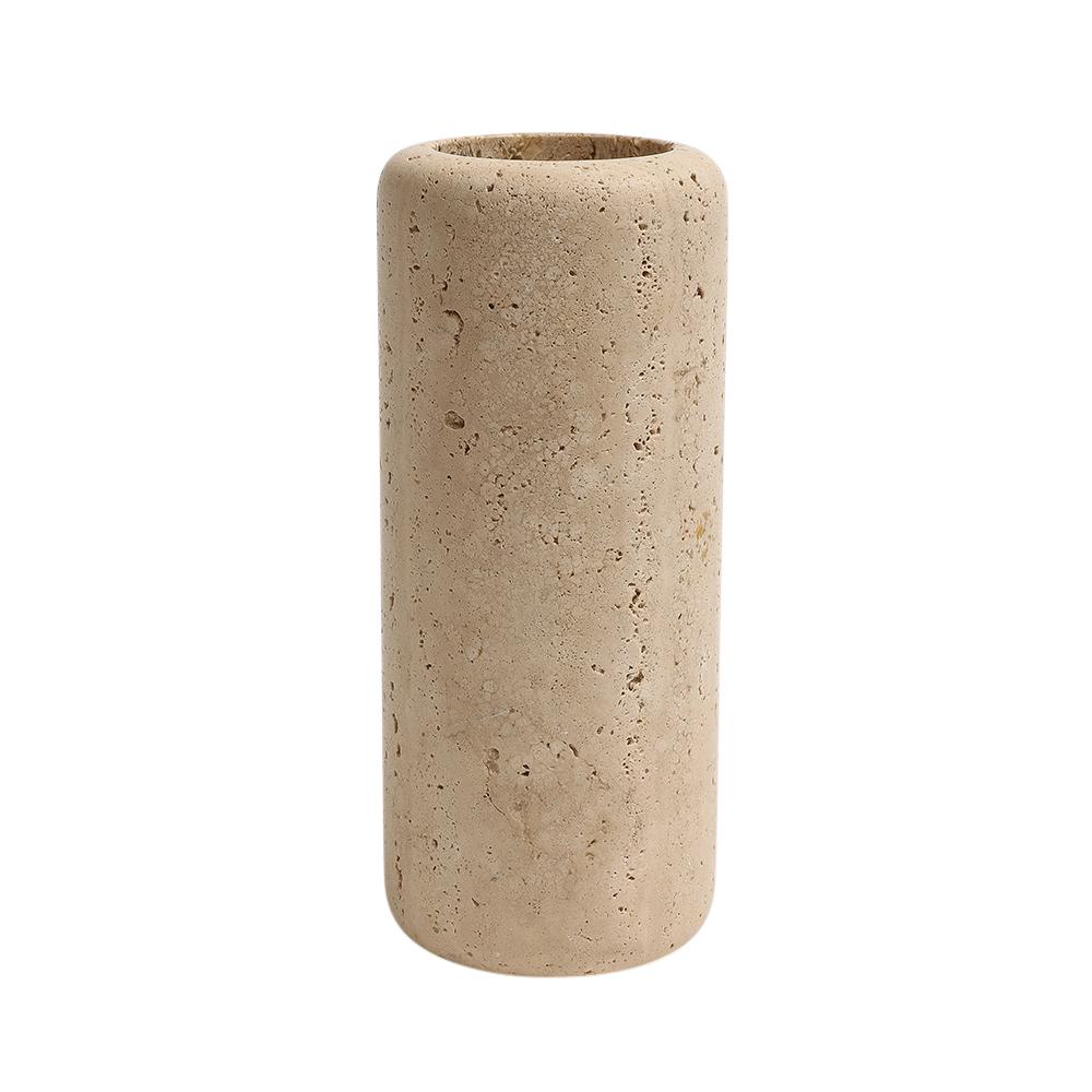 Raymor Travertine Vase, Signed 10