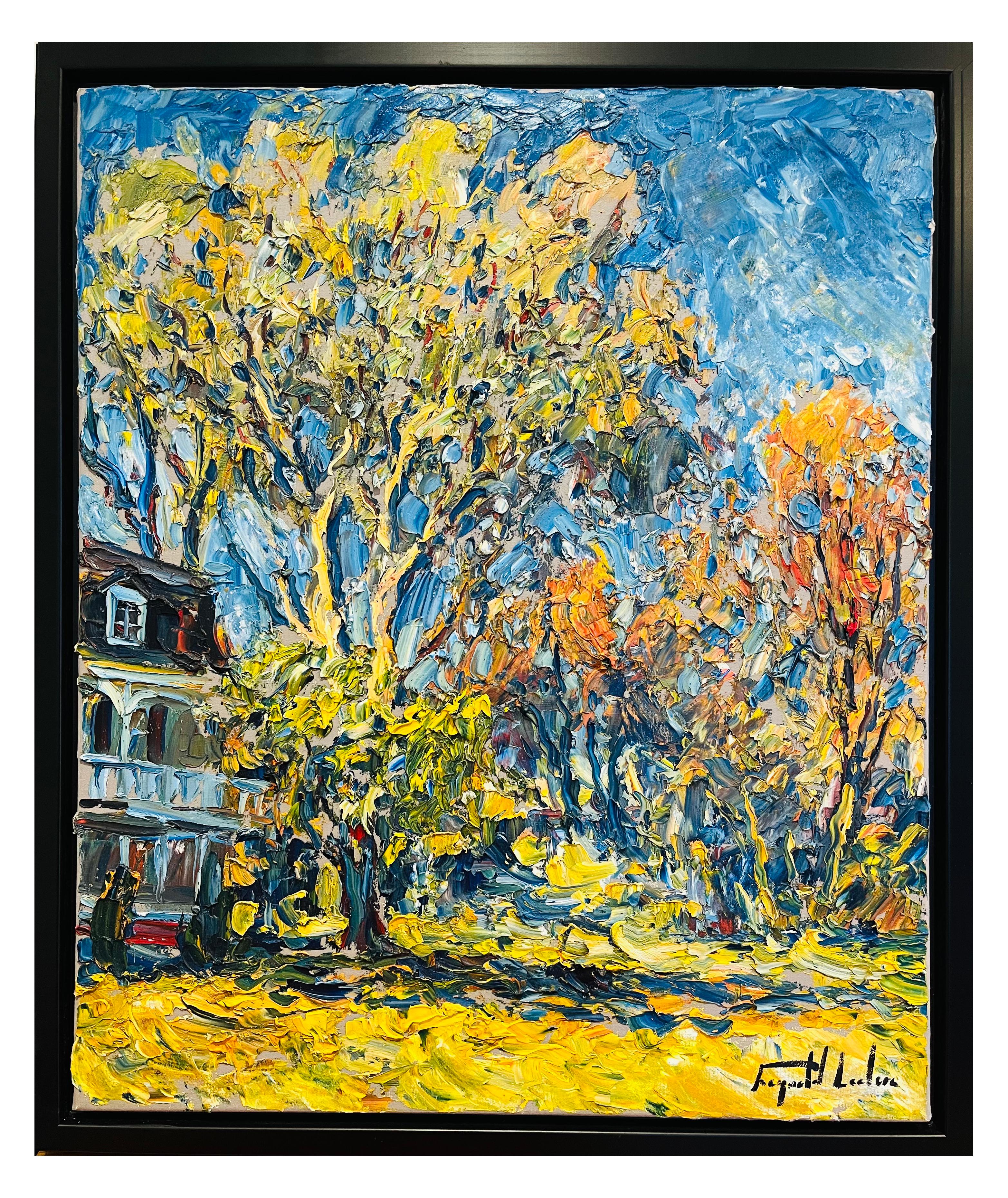 Au Pied de L'Orme Sainte-Pétronille – Painting von Raynald Leclerc