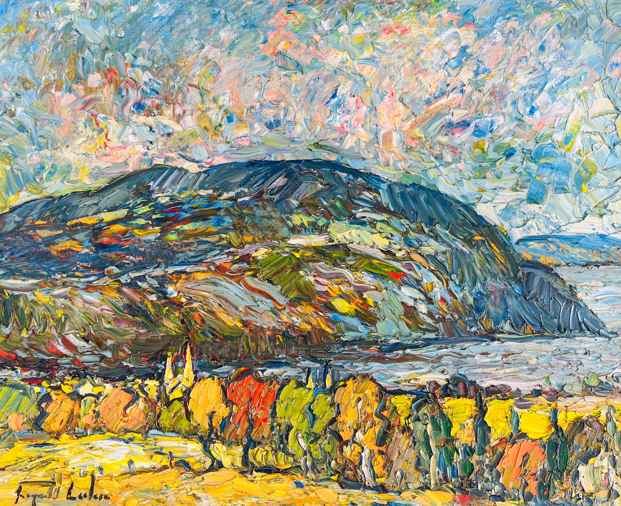 Raynald Leclerc Landscape Painting - Éclaircie Baie-Saint-Paul