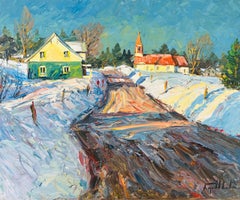 Premier dégel de mars, Charlevoix, Quebec