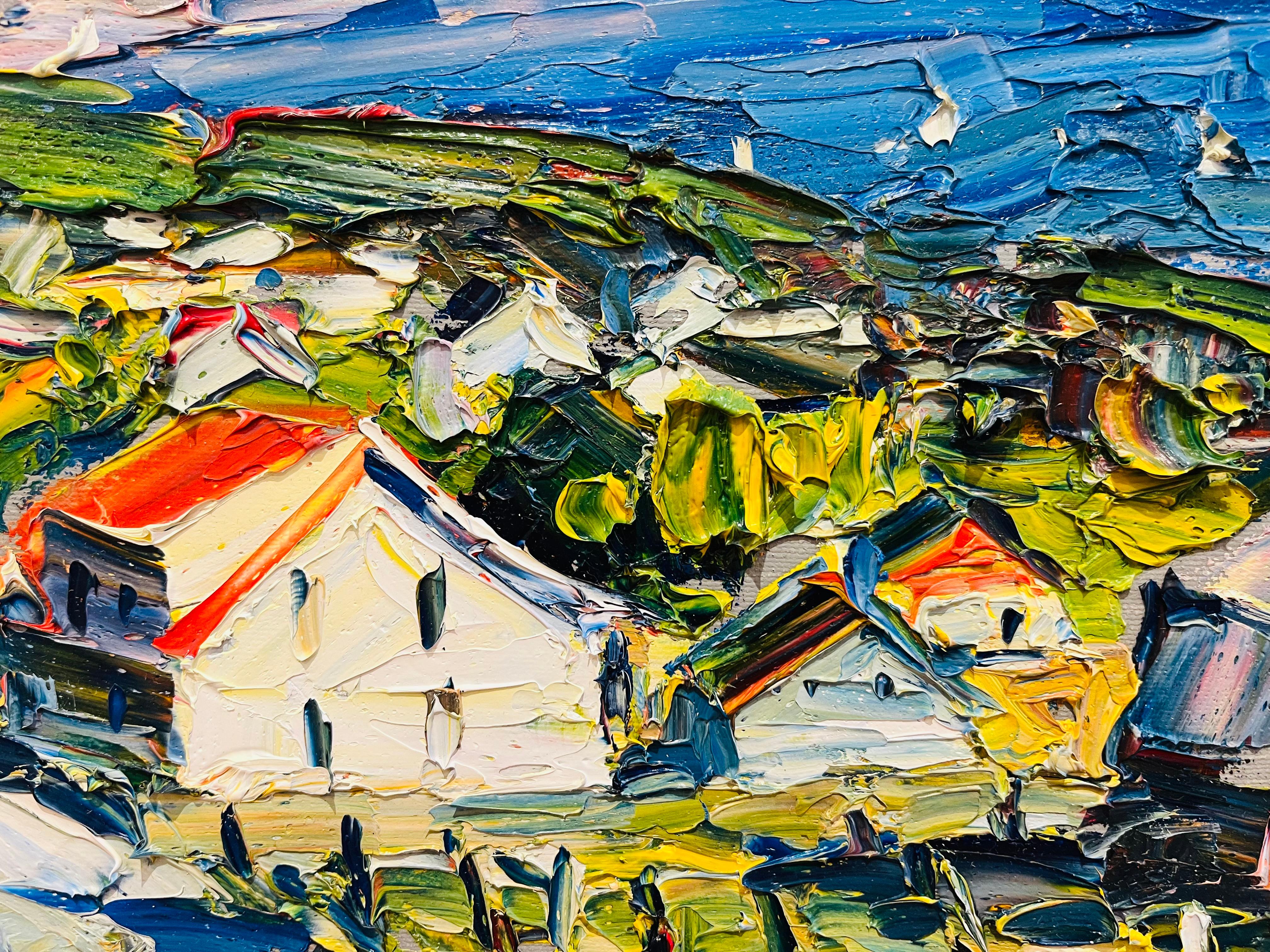 Été à Port-au-Persil, Charlevoix, Québec - Painting de Raynald Leclerc