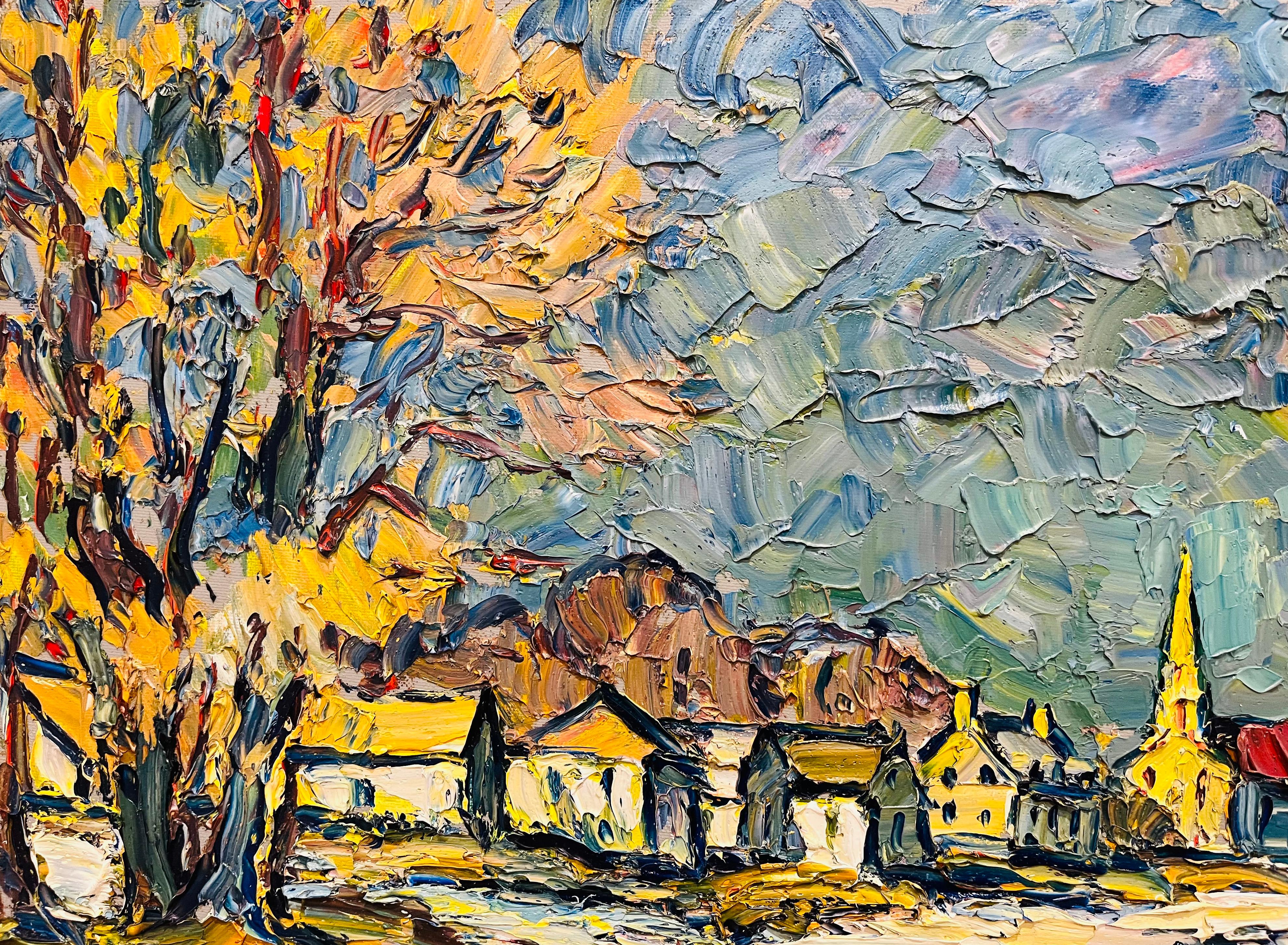 Raynald Leclerc, Kanadier, geb. 1961
Saint-Jean-de-l'Île-d'Orléans, Quebec
Öl auf Leinwand
20 x 24 Zoll
Signiert unten rechts; verso betitelt
gerahmt 