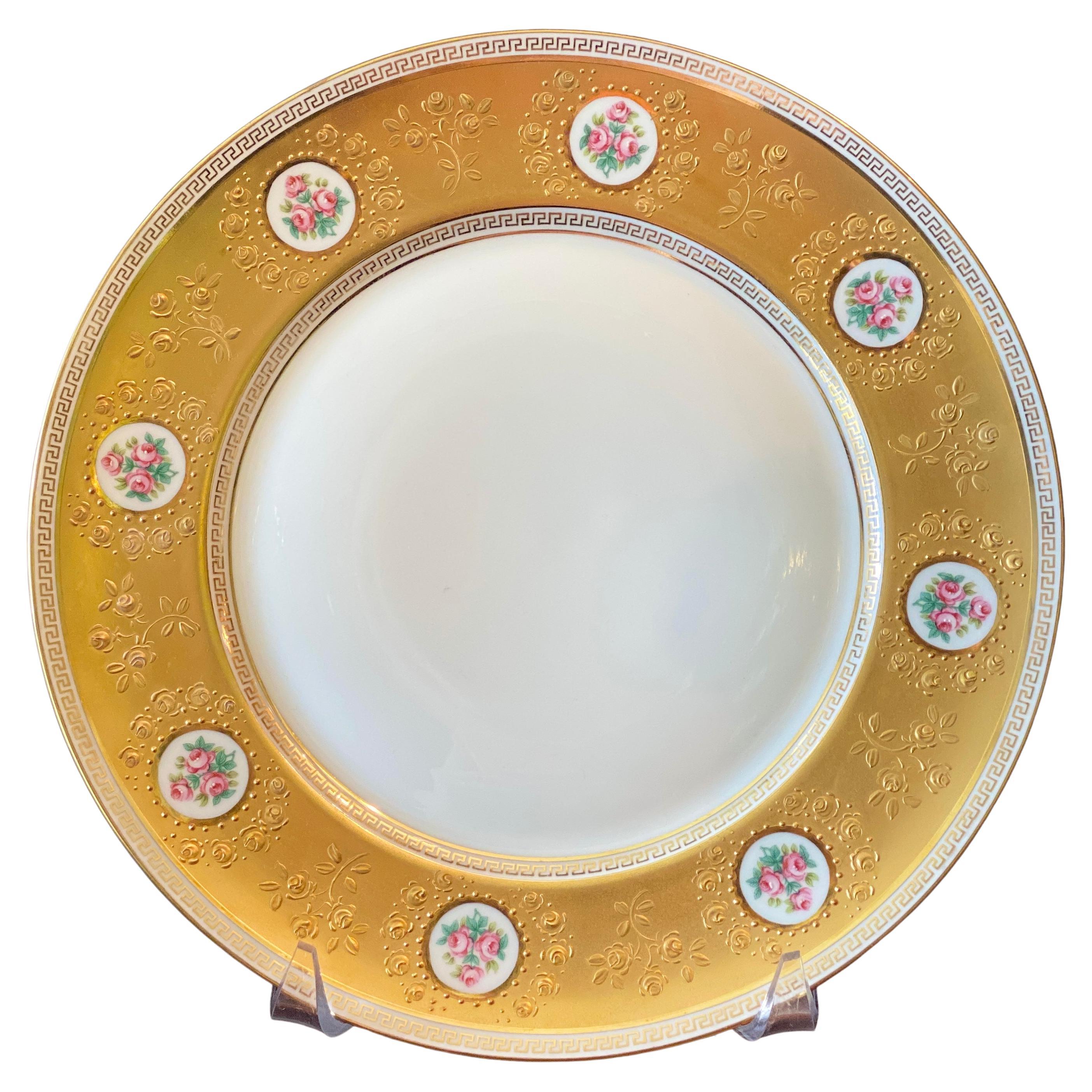 Set of 36 Dinner Plates - Raynaud Incrustation Duchesse China  by Limoges  For Sale