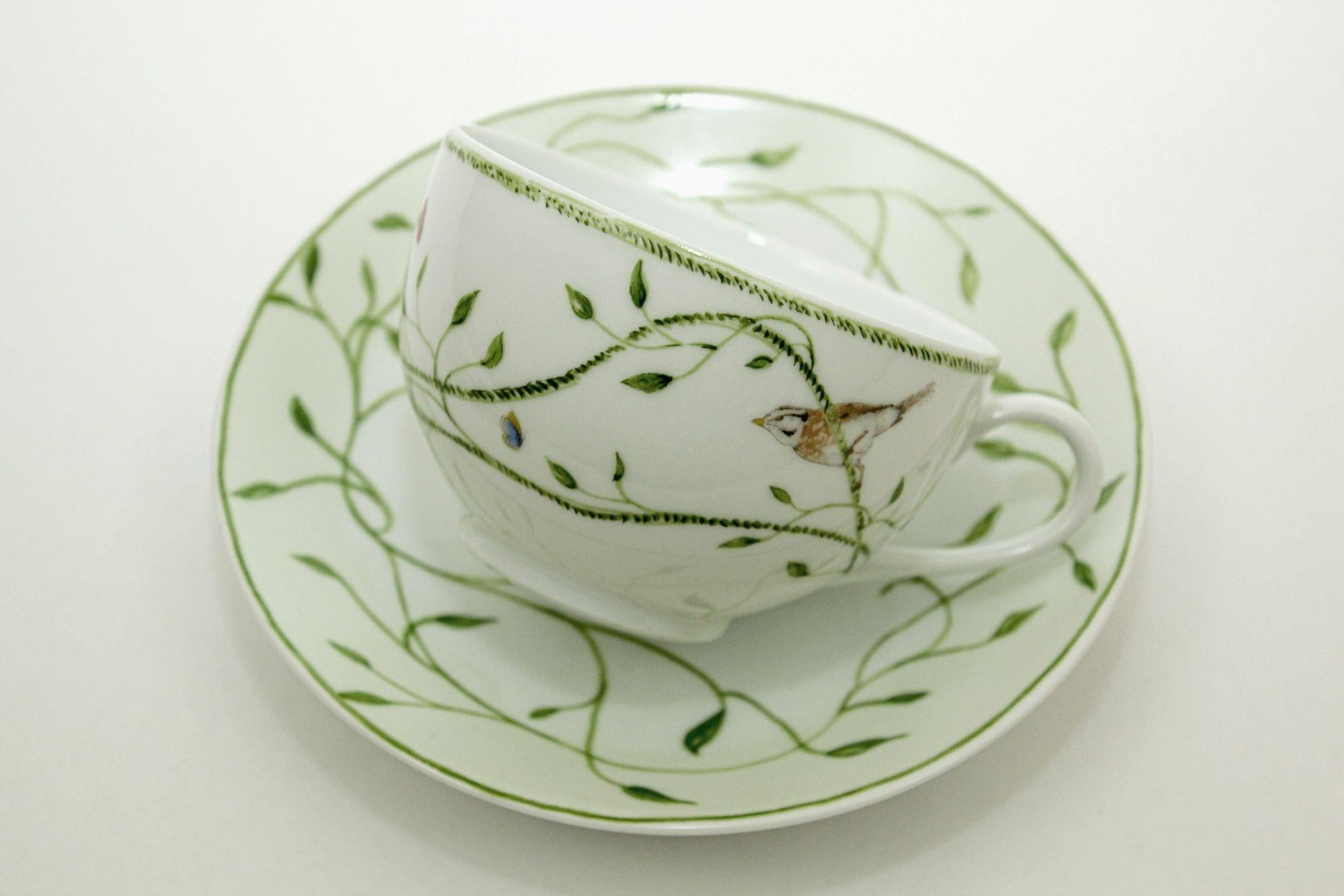 Juego de porcelana Raynaud Limoges Francia Histoire Naturelle Diseño de Pamela Baldwin en venta 8
