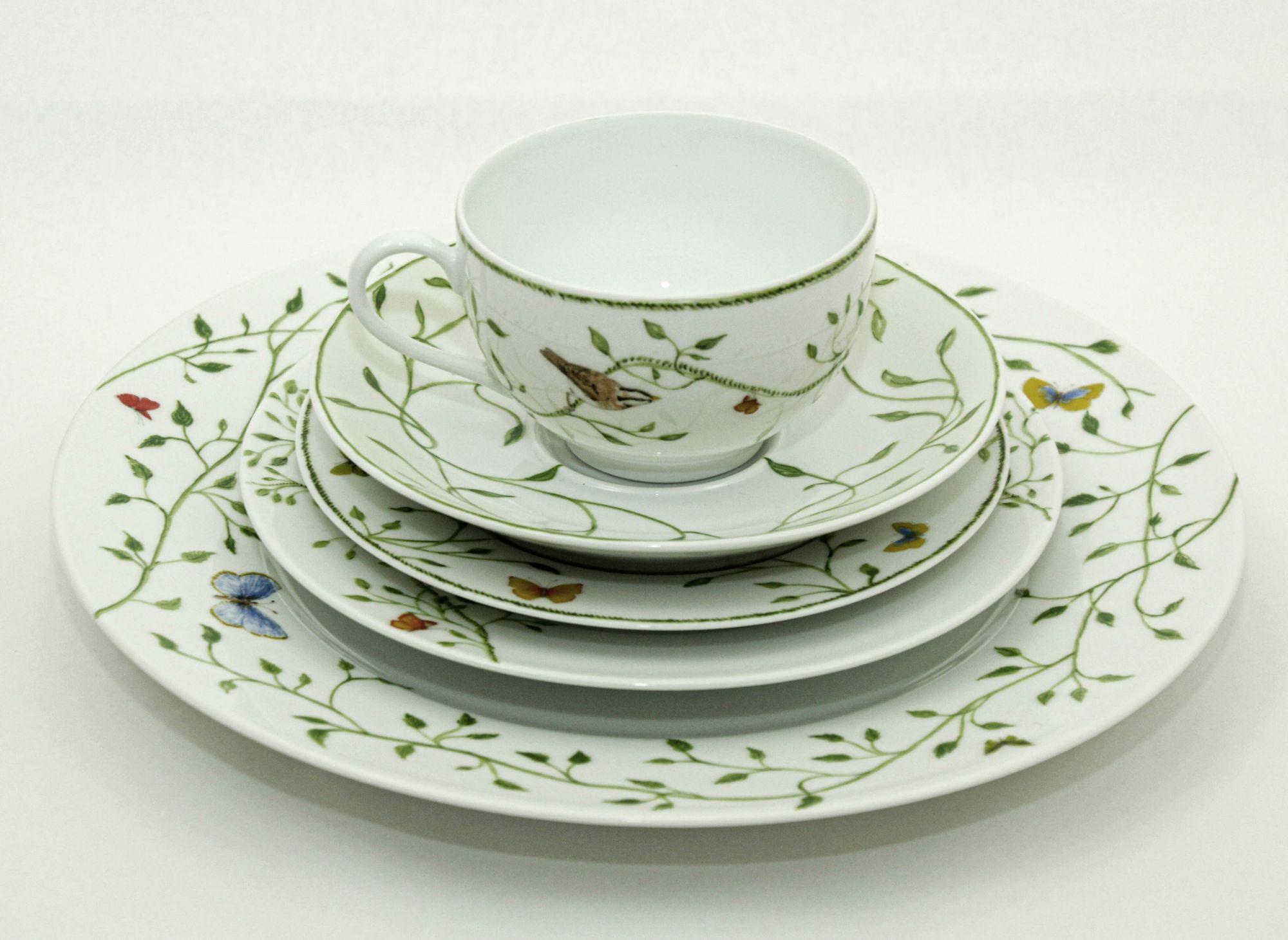 Juego de porcelana Raynaud Limoges Francia Histoire Naturelle Diseño de Pamela Baldwin en venta 10