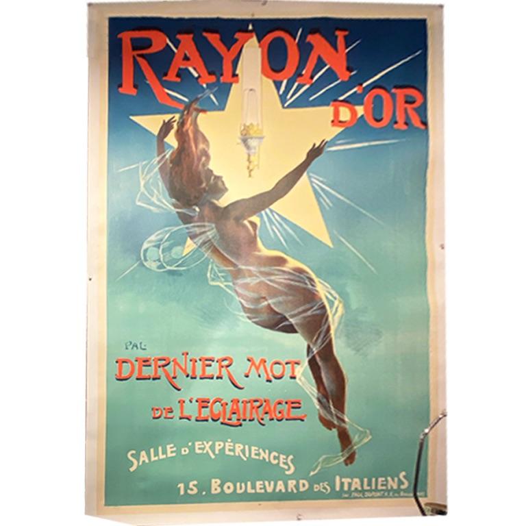 Border size: 45.5″W x 30.5″L

Full size: 48.5″W x 33″L

This is an Original Vintage Poster, it is not a reproduction. This poster is conservation mounted, linen backed, and in excellent condition. We guarantee the authenticity of all of our posters.