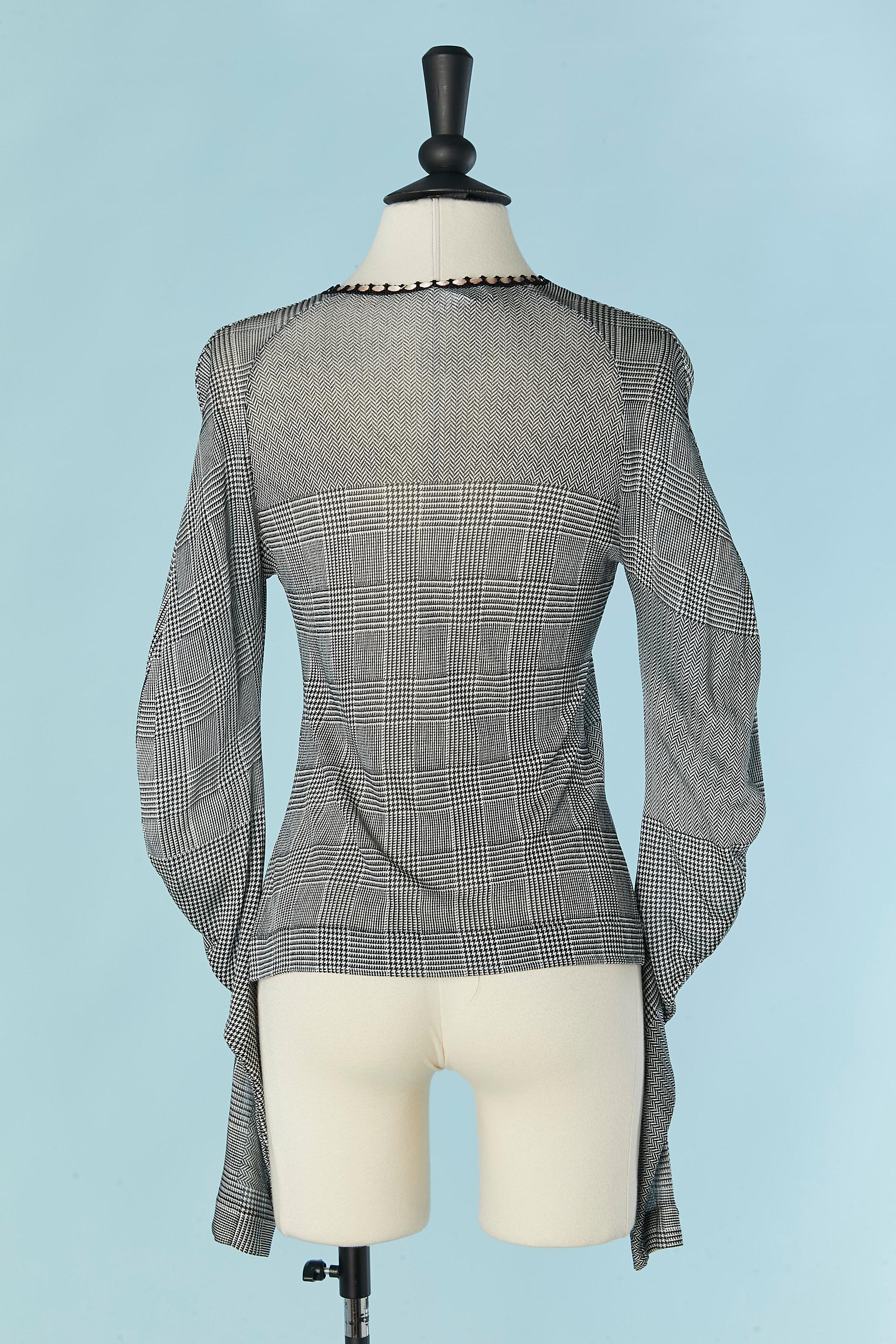 De las mujeres Chaqueta de punto de rayón con estampado Príncipe de Galles CHRISTIAN DIOR Boutique en venta