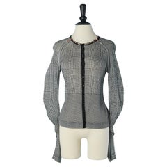 Chaqueta de punto de rayón con estampado Príncipe de Galles CHRISTIAN DIOR Boutique