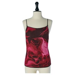 Rayon knit printed tank-top GUCCI