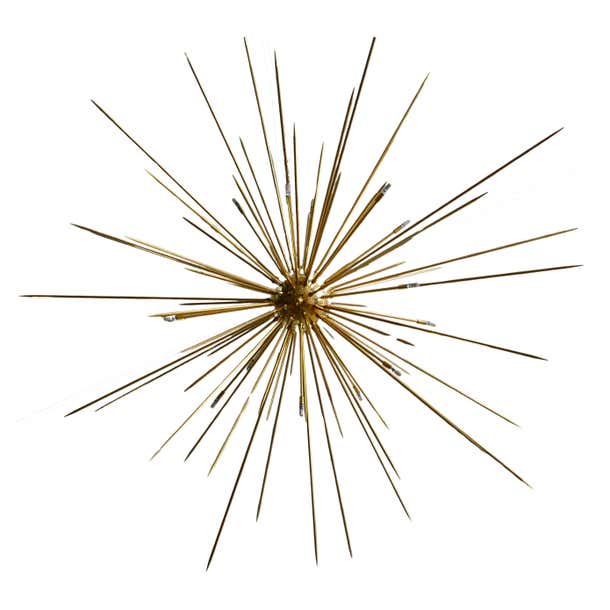 Rays -large Spoutnik chandelier, solid brass, 120cm (48inch) For Sale ...