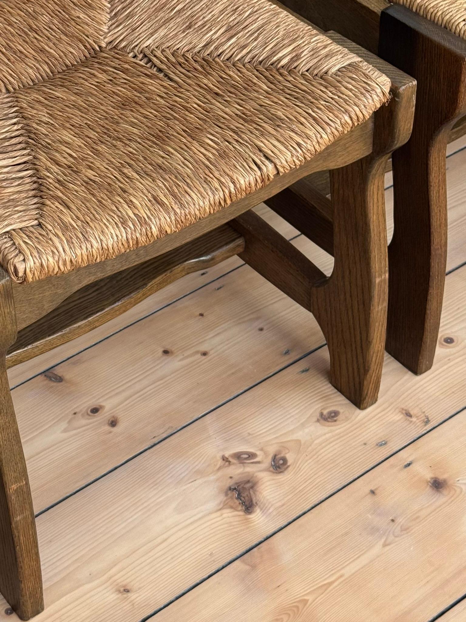 Razor Back Dining Chairs by Robert Guillerme and Jacques Chambron c. 1960s For Sale 1