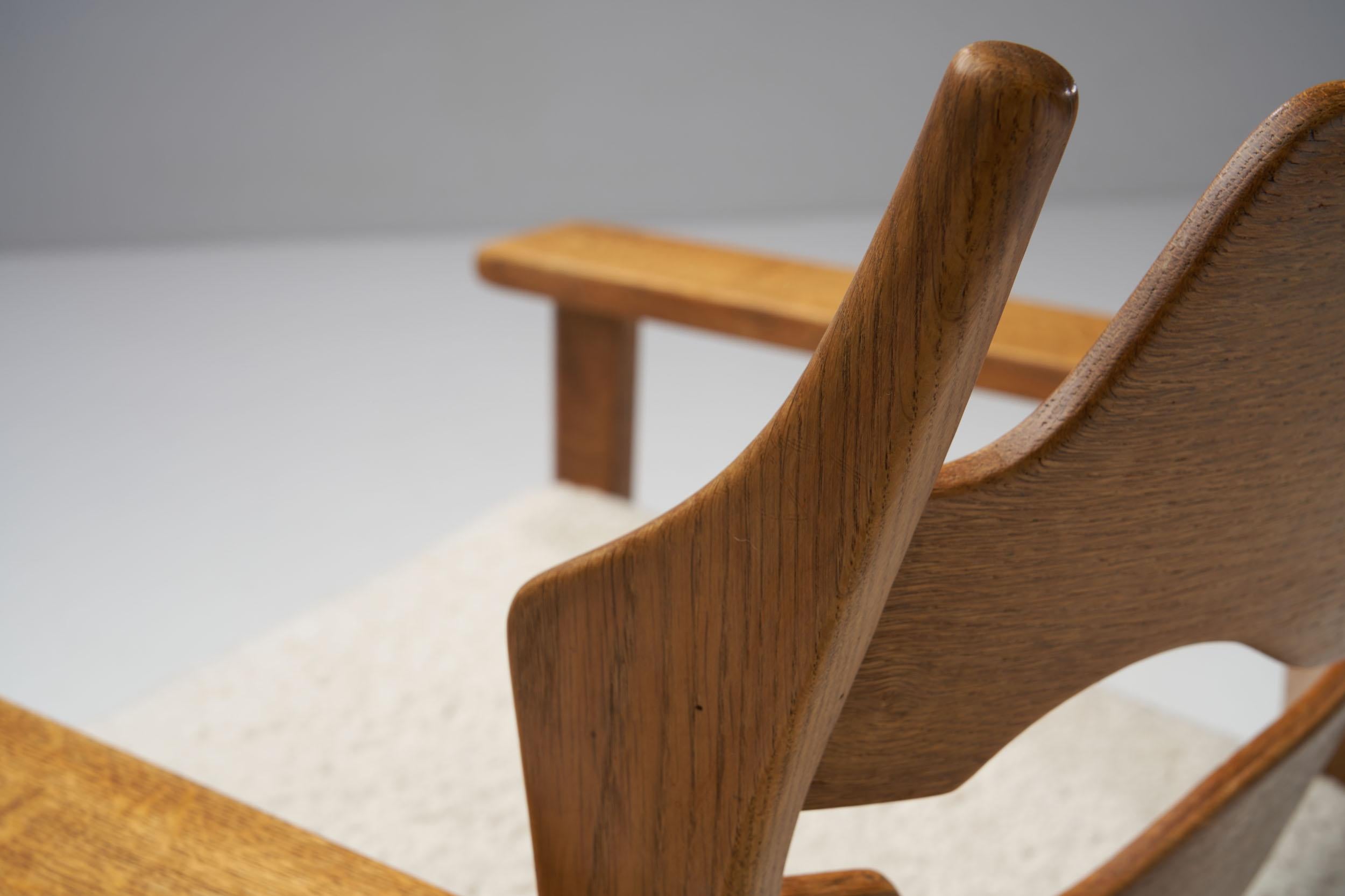 “Razor Blade” Armchair by Henning Kjærnulf for EG Kvalitetsmöbel, Denmark, 1960s 7