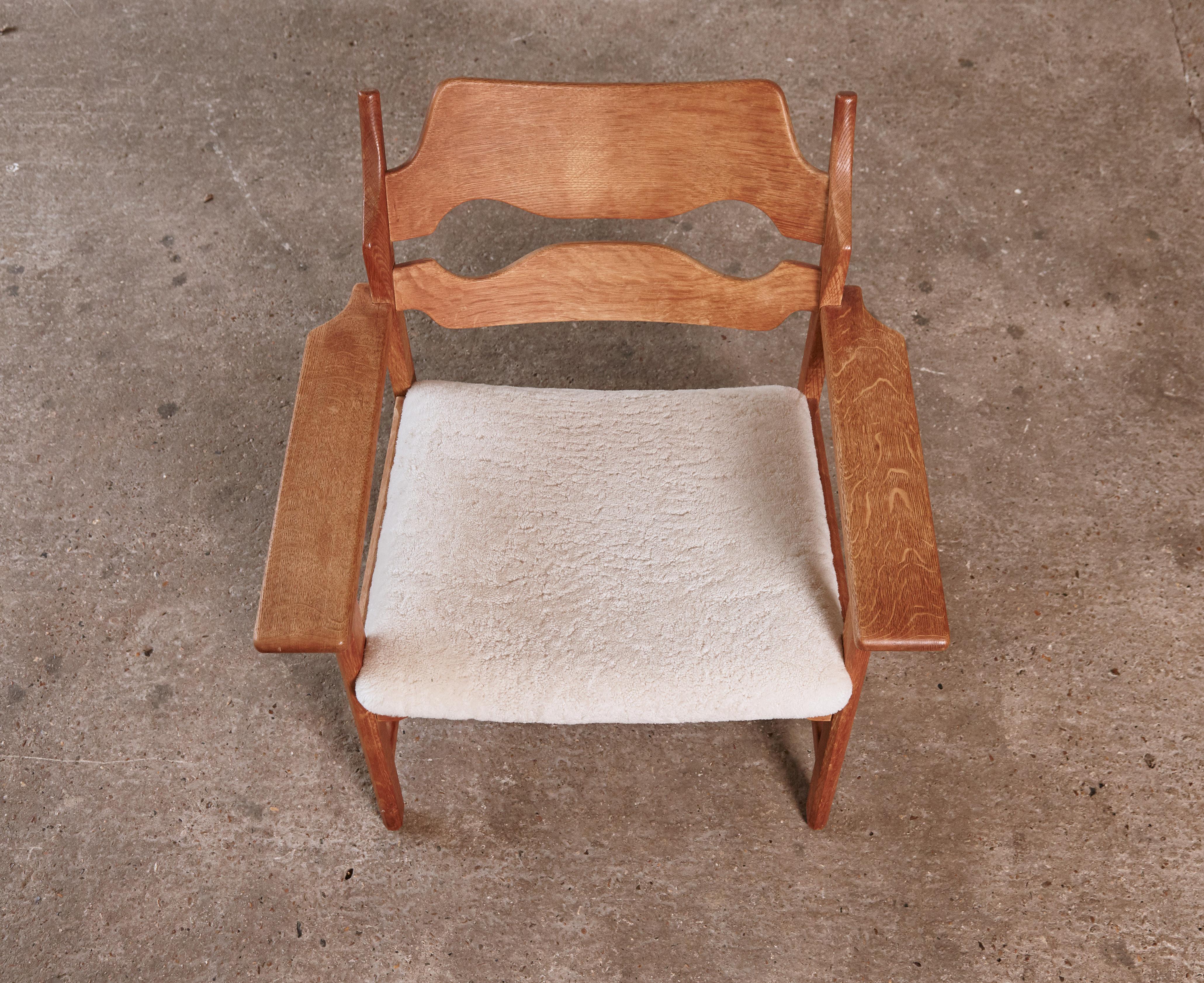 Razor Blade Armchair by Henning Kjærnulf 'Kjaernulf', Denmark, 1960s 1