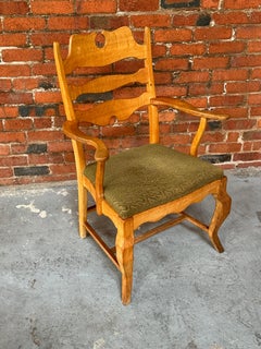 Razorblade Armchair in Oak by Henning Kjærnulf