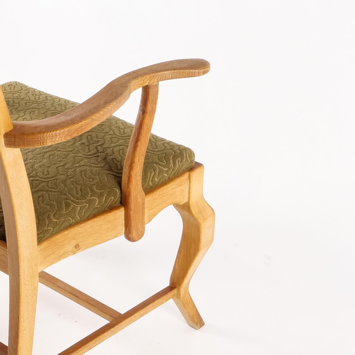 Razorblade Sessel aus Eiche von Henning Kjærnulf  (Skandinavische Moderne) im Angebot