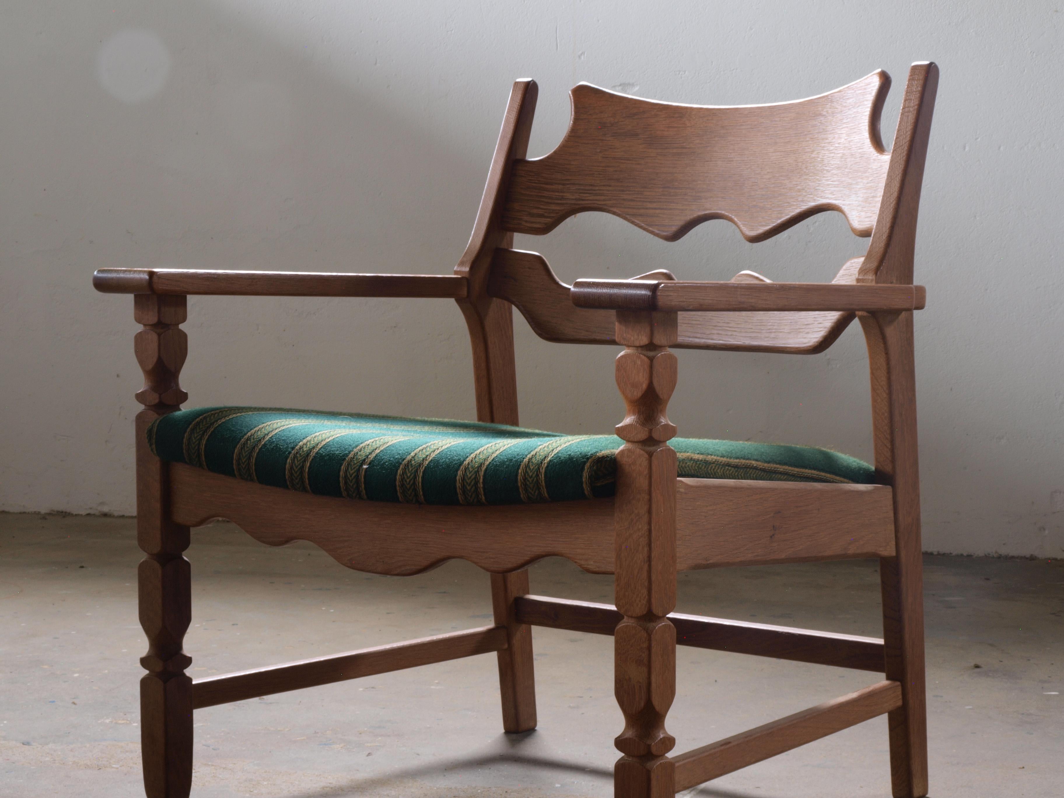 Razorblade Dänischer Brutalistischer Loungesessel Henning Kjærnulf, 1960er Jahre Dänisch (Moderne der Mitte des Jahrhunderts) im Angebot