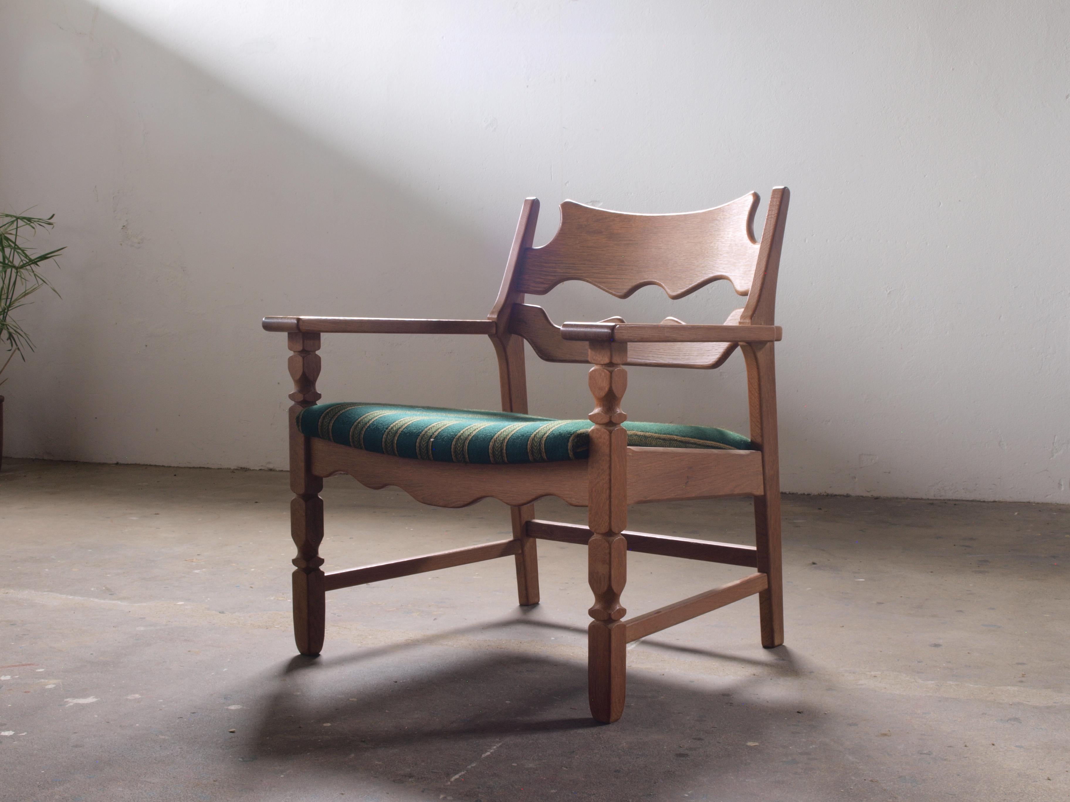 Razorblade Dänischer Brutalistischer Loungesessel Henning Kjærnulf, 1960er Jahre Dänisch im Zustand „Gut“ im Angebot in Store Heddinge, DK
