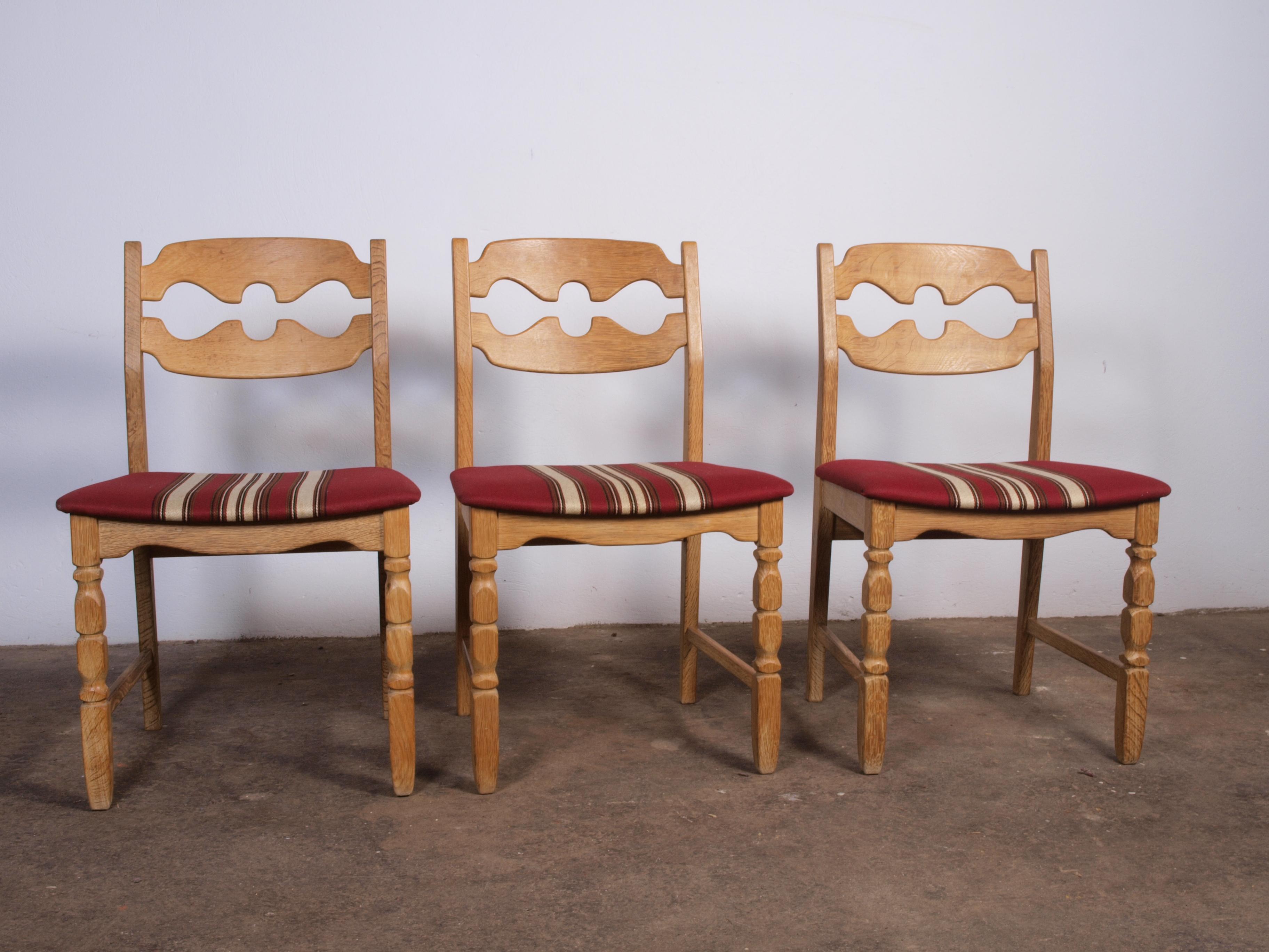 Danish Razorblade Dining Chairs attributed to Henning Kjærnulf for Nyrup Møbelfabrik