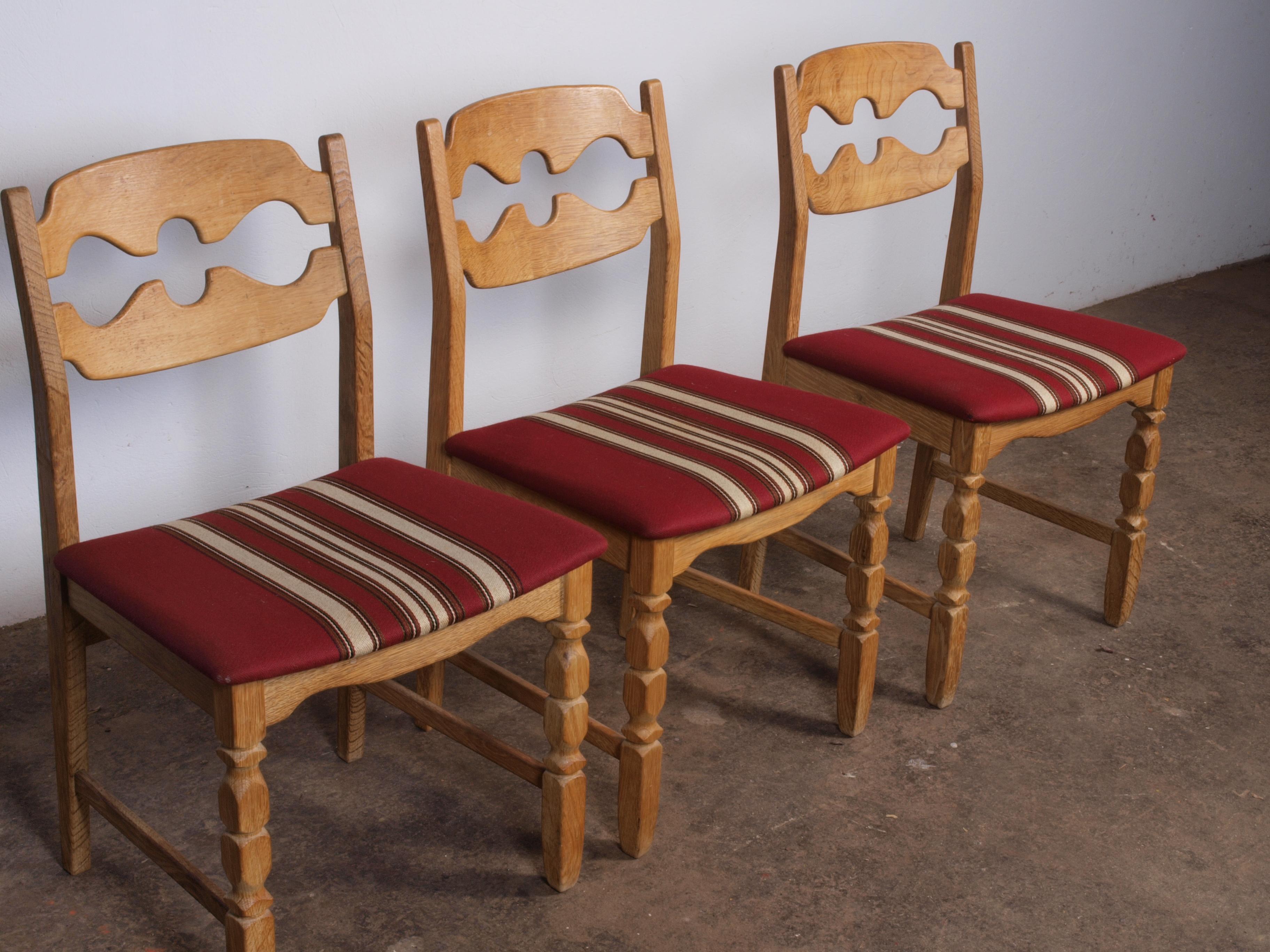 Razorblade Dining Chairs attributed to Henning Kjærnulf for Nyrup Møbelfabrik In Good Condition In Store Heddinge, DK