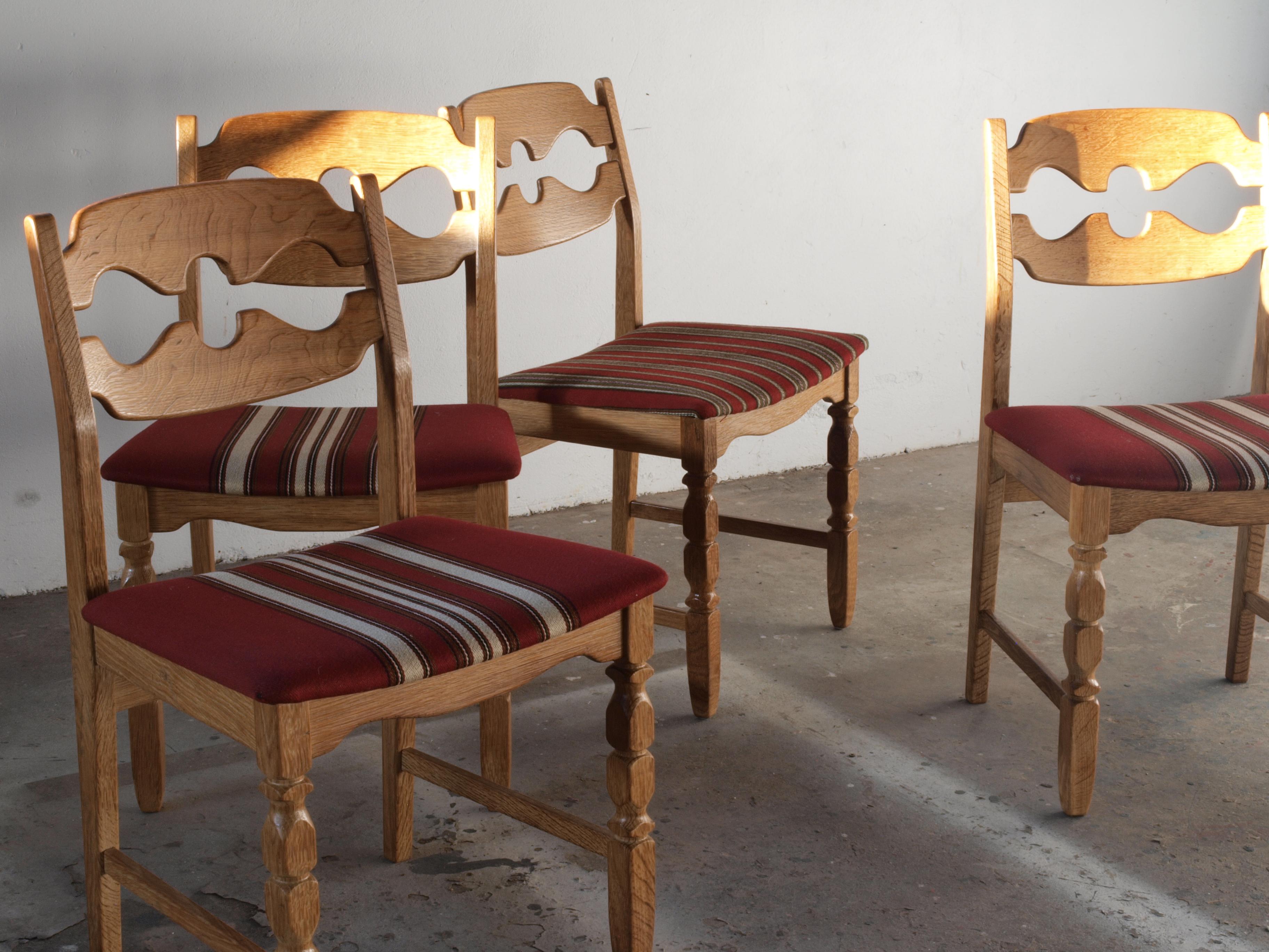 Razorblade Dining Chairs by Henning Kjærnulf for Nyrup Furniture Factory, 1960s For Sale 4