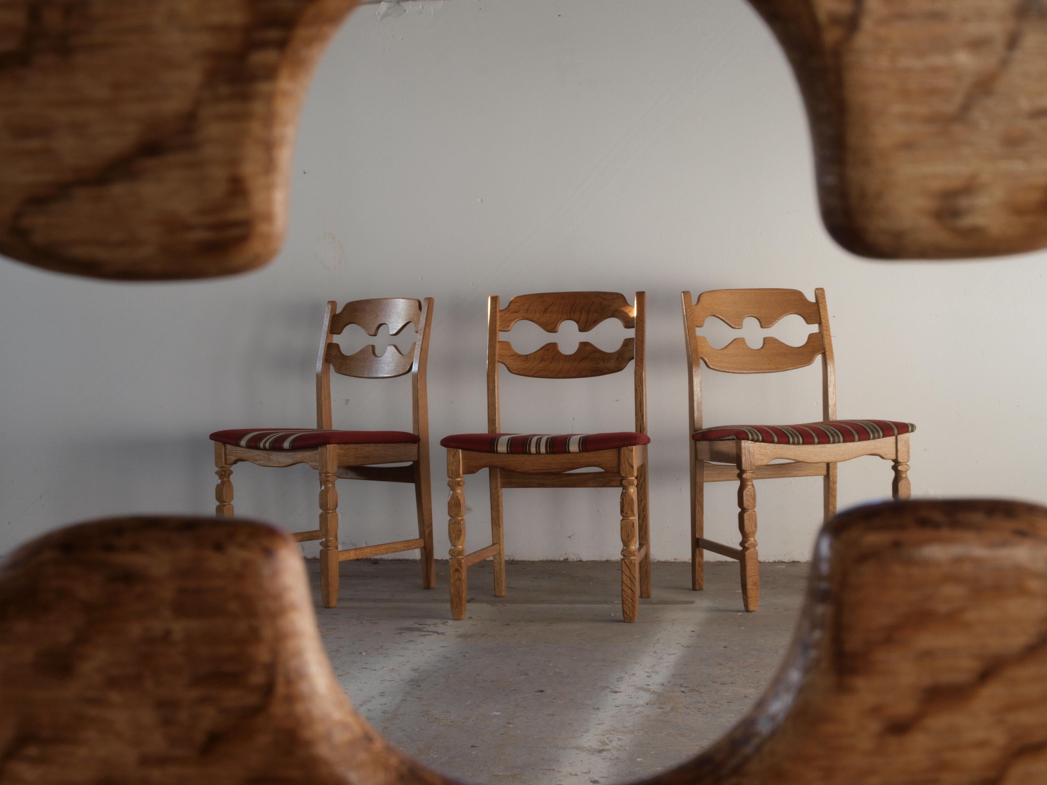 Razorblade Dining Chairs by Henning Kjærnulf for Nyrup Furniture Factory, 1960s For Sale 5