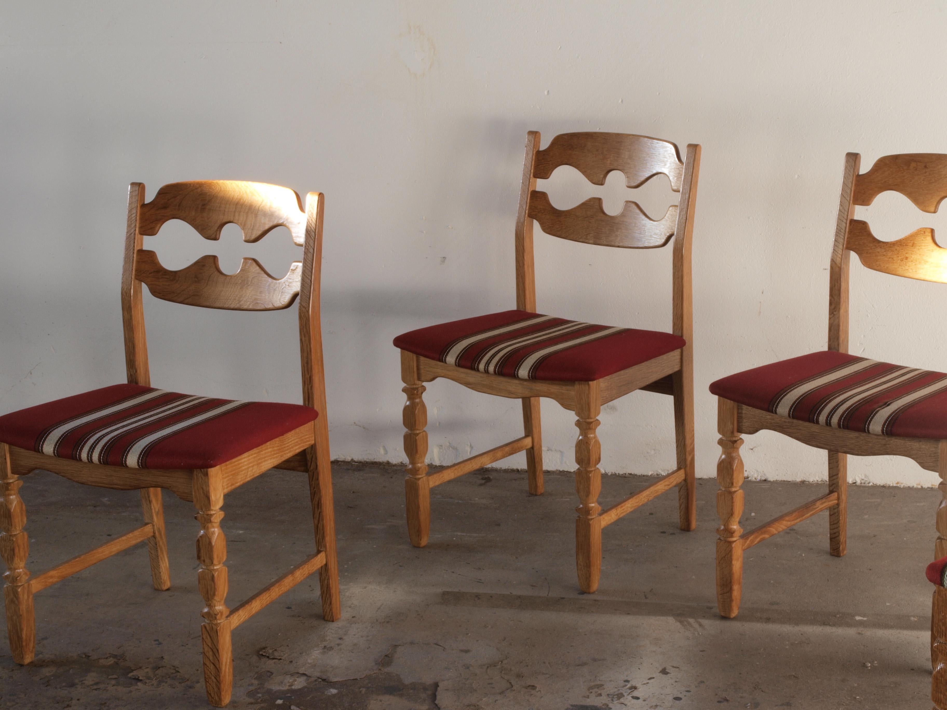 Danish Razorblade Dining Chairs by Henning Kjærnulf for Nyrup Furniture Factory, 1960s For Sale