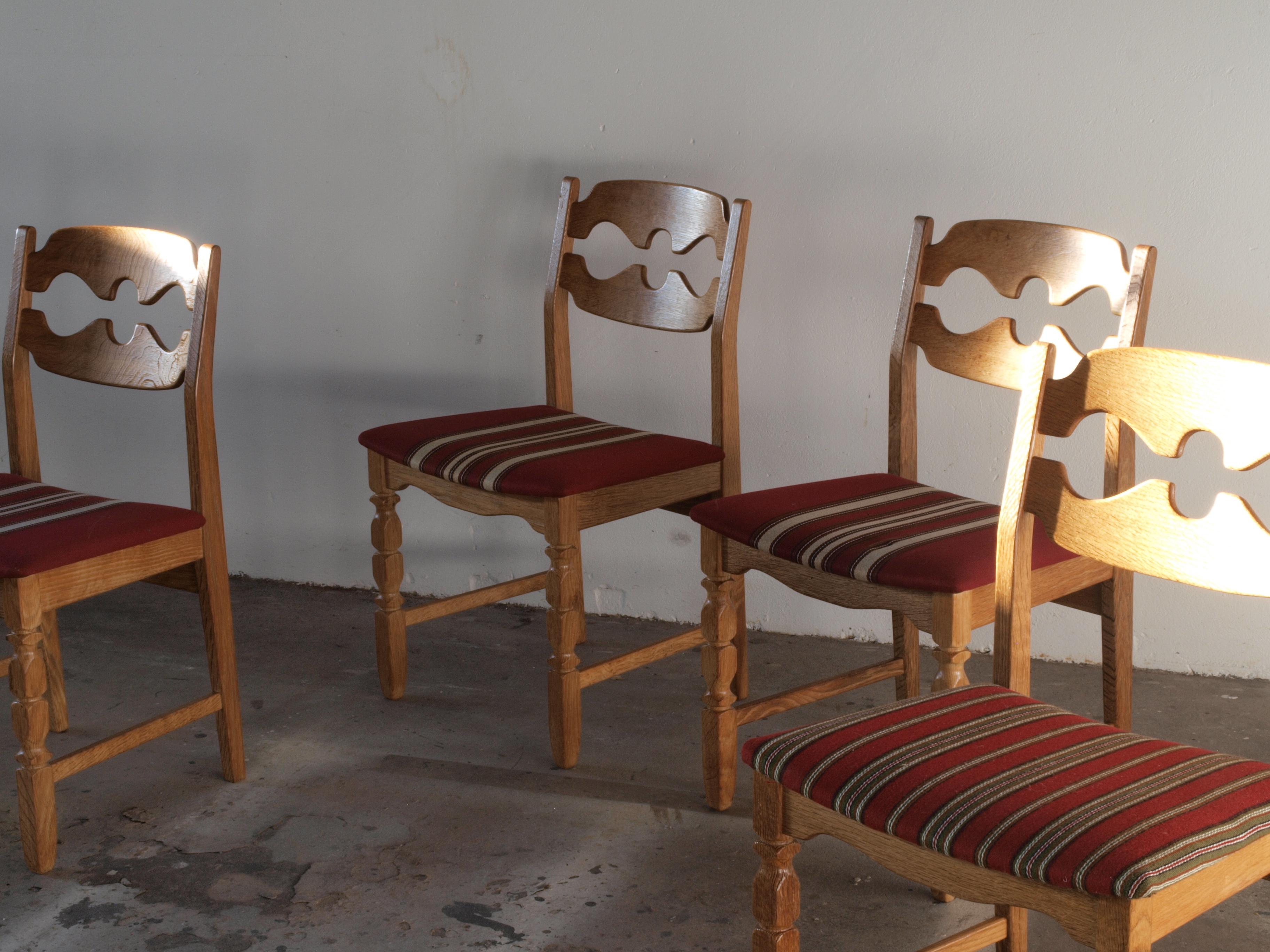 Mid-20th Century Razorblade Dining Chairs by Henning Kjærnulf for Nyrup Furniture Factory, 1960s For Sale