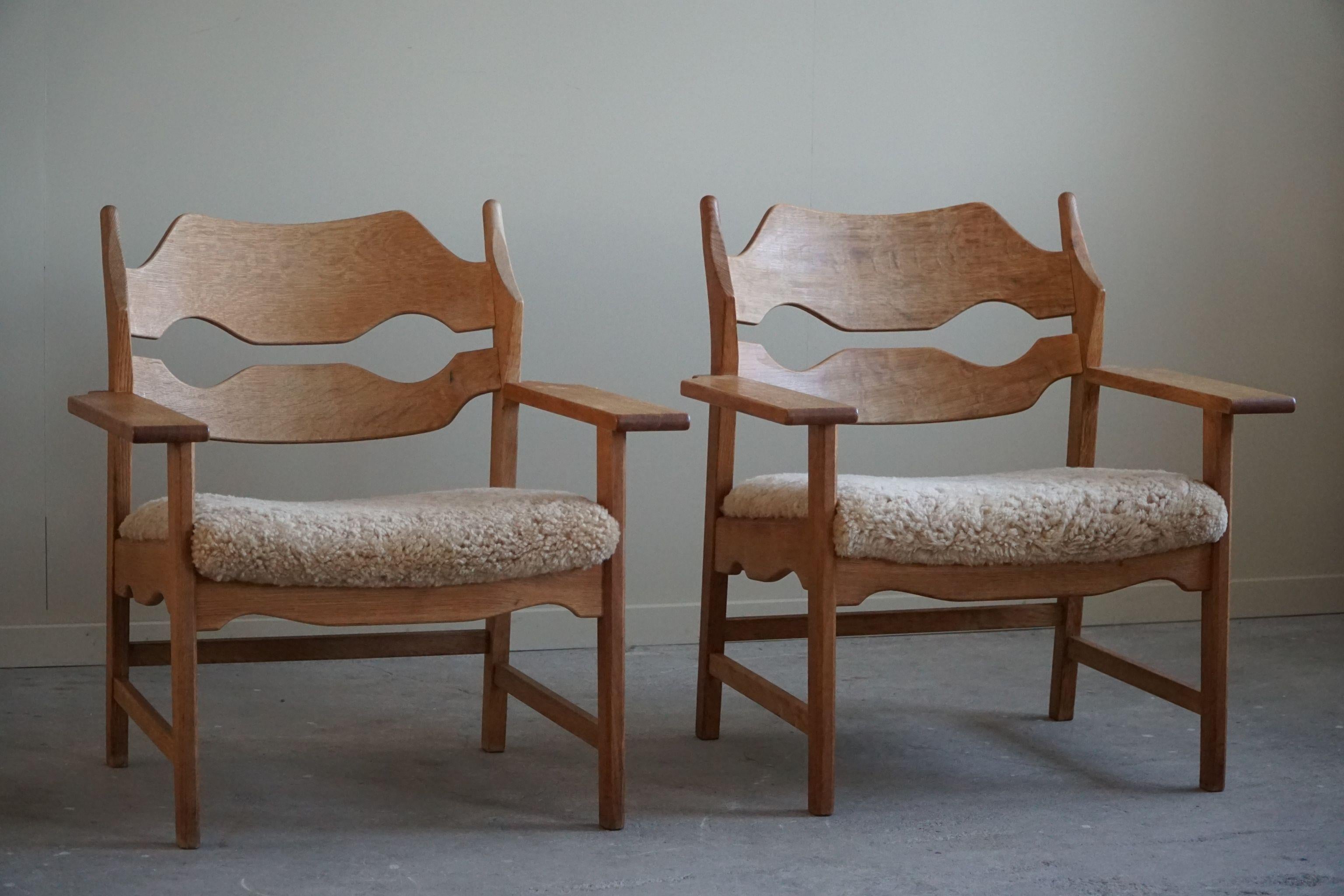Razorblade Lounge Chair by Henning Kjærnulf, Danish Mid Century Modern, 1960s For Sale 5