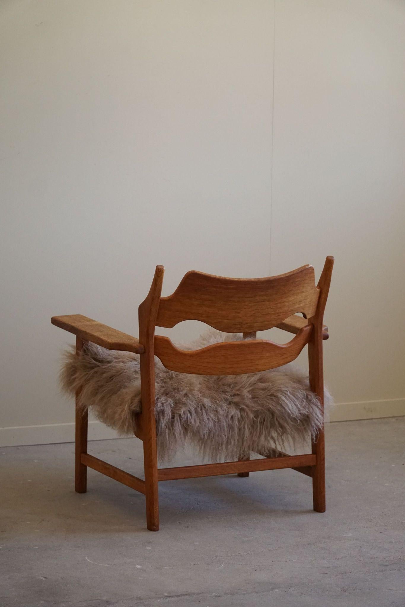 Razorblade Lounge Chair by Henning Kjærnulf, Danish Mid Century Modern, 1960s For Sale 7