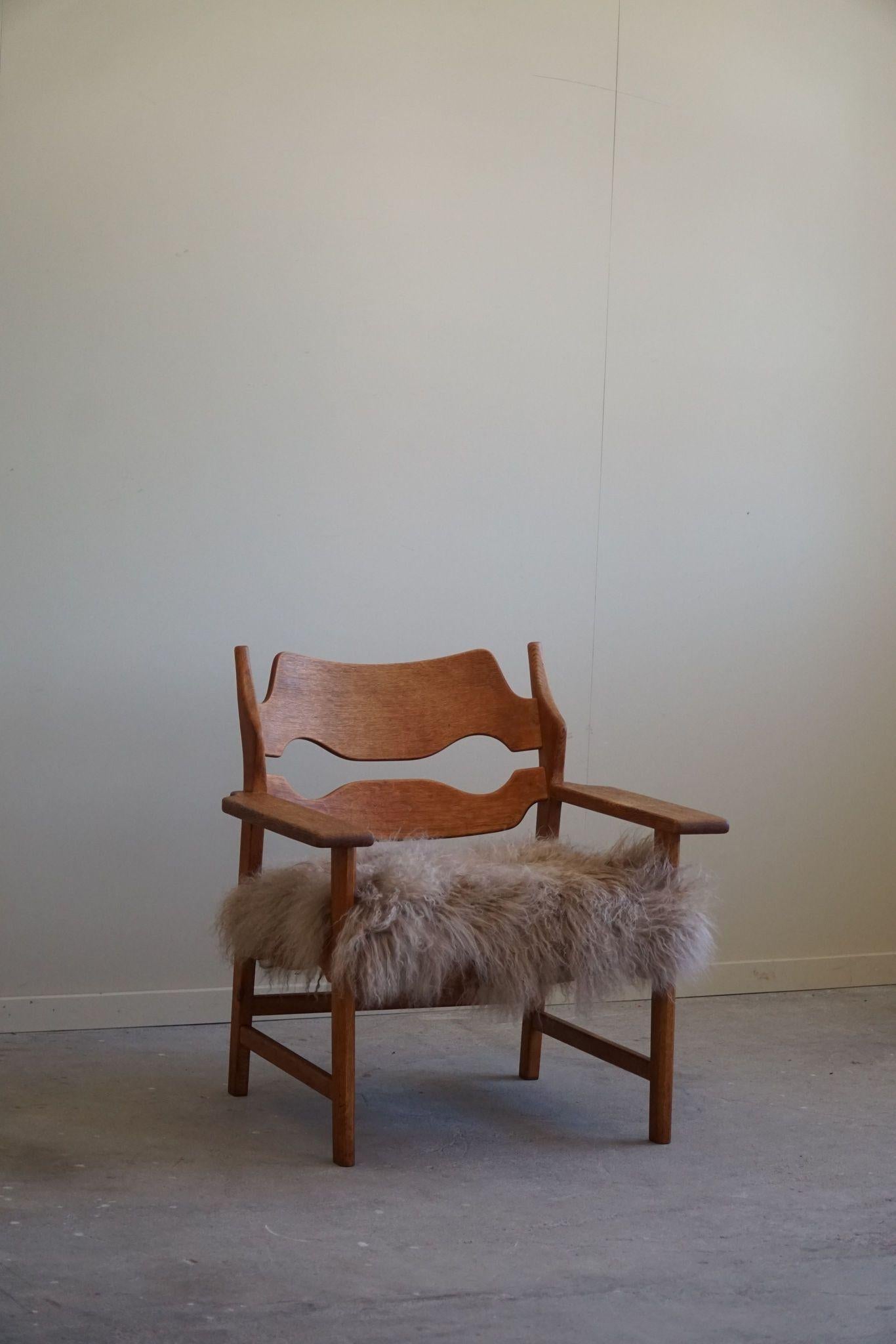 Razorblade Lounge Chair by Henning Kjærnulf, Danish Mid Century Modern, 1960s For Sale 8