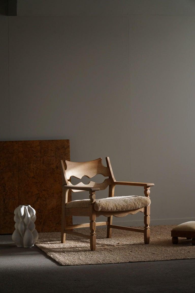 Razorblade Lounge Chair by Henning Kjærnulf, Danish Mid Century Modern, 1960s For Sale 9