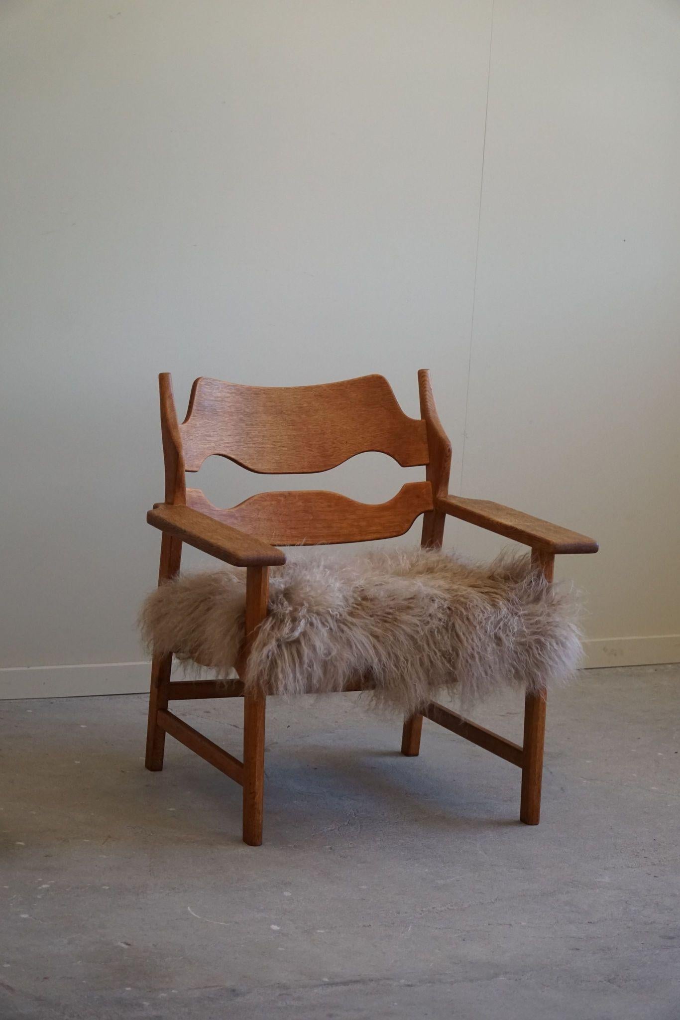 Razorblade Lounge Chair by Henning Kjærnulf, Danish Mid Century Modern, 1960s For Sale 9