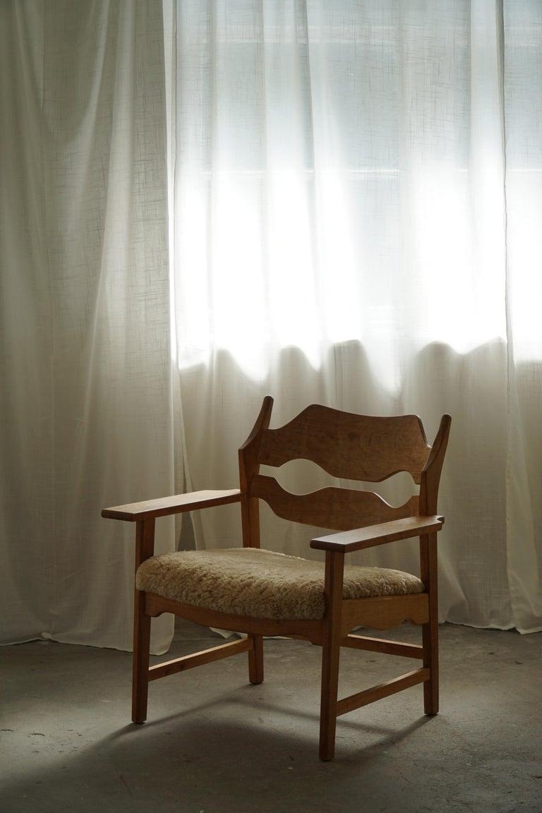 Razorblade Lounge Chair by Henning Kjærnulf, Danish Mid Century Modern, 1960s For Sale 11