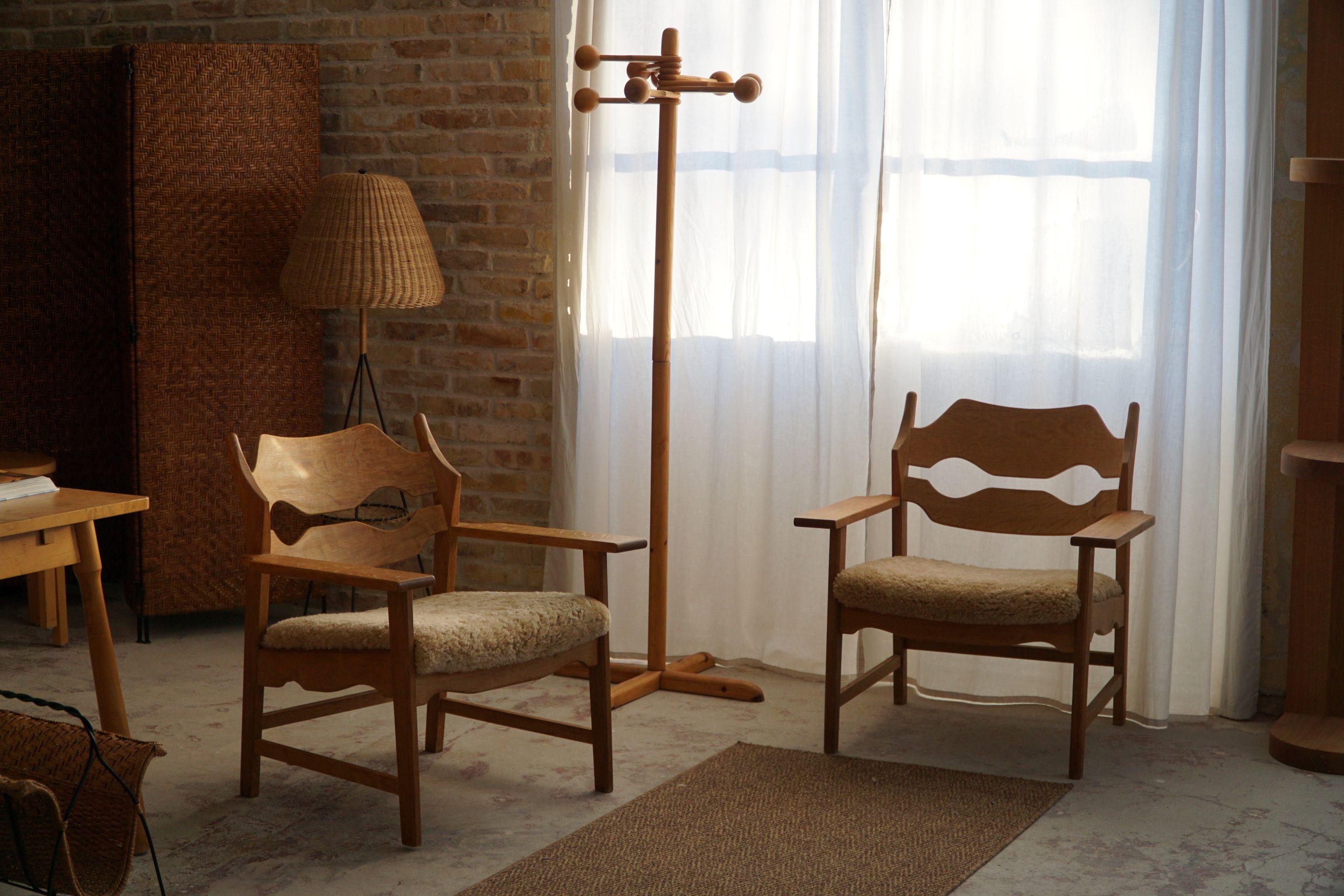 Mid-Century Modern Razorblade Lounge Chair by Henning Kjærnulf, Danish Mid Century Modern, 1960s For Sale