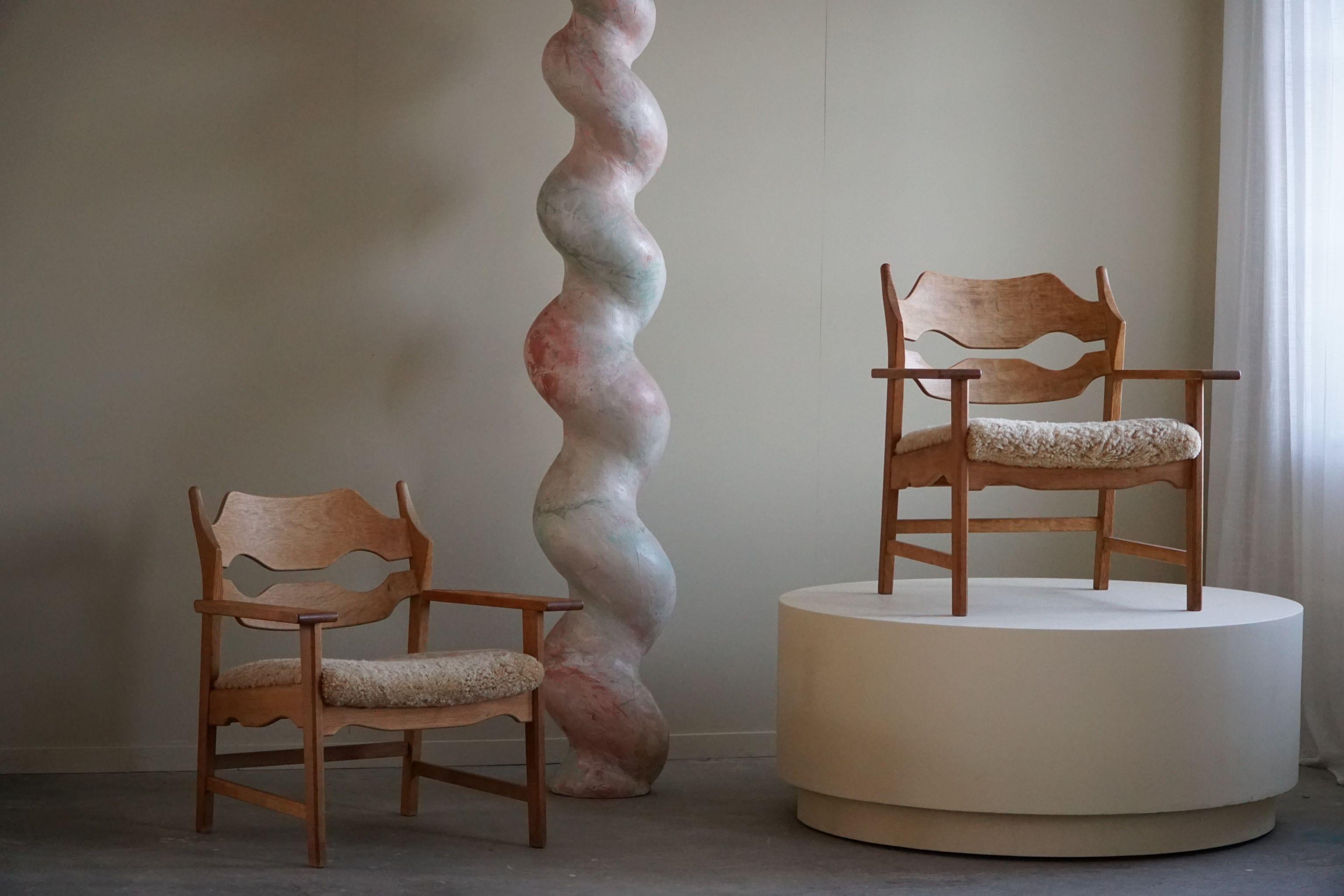 20th Century Razorblade Lounge Chair by Henning Kjærnulf, Danish Mid Century Modern, 1960s For Sale