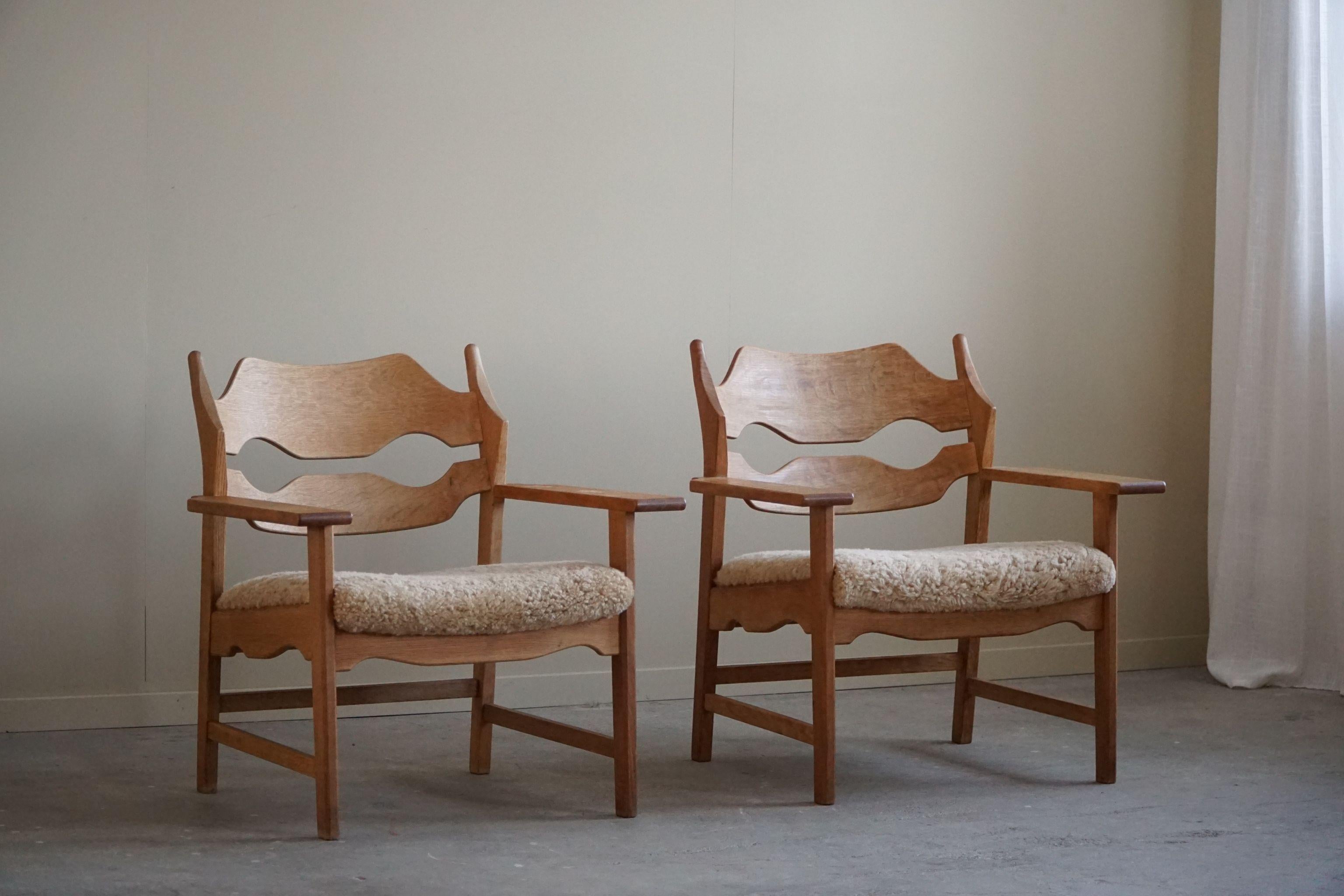 Razorblade Lounge Chair by Henning Kjærnulf, Danish Mid Century Modern, 1960s For Sale 2