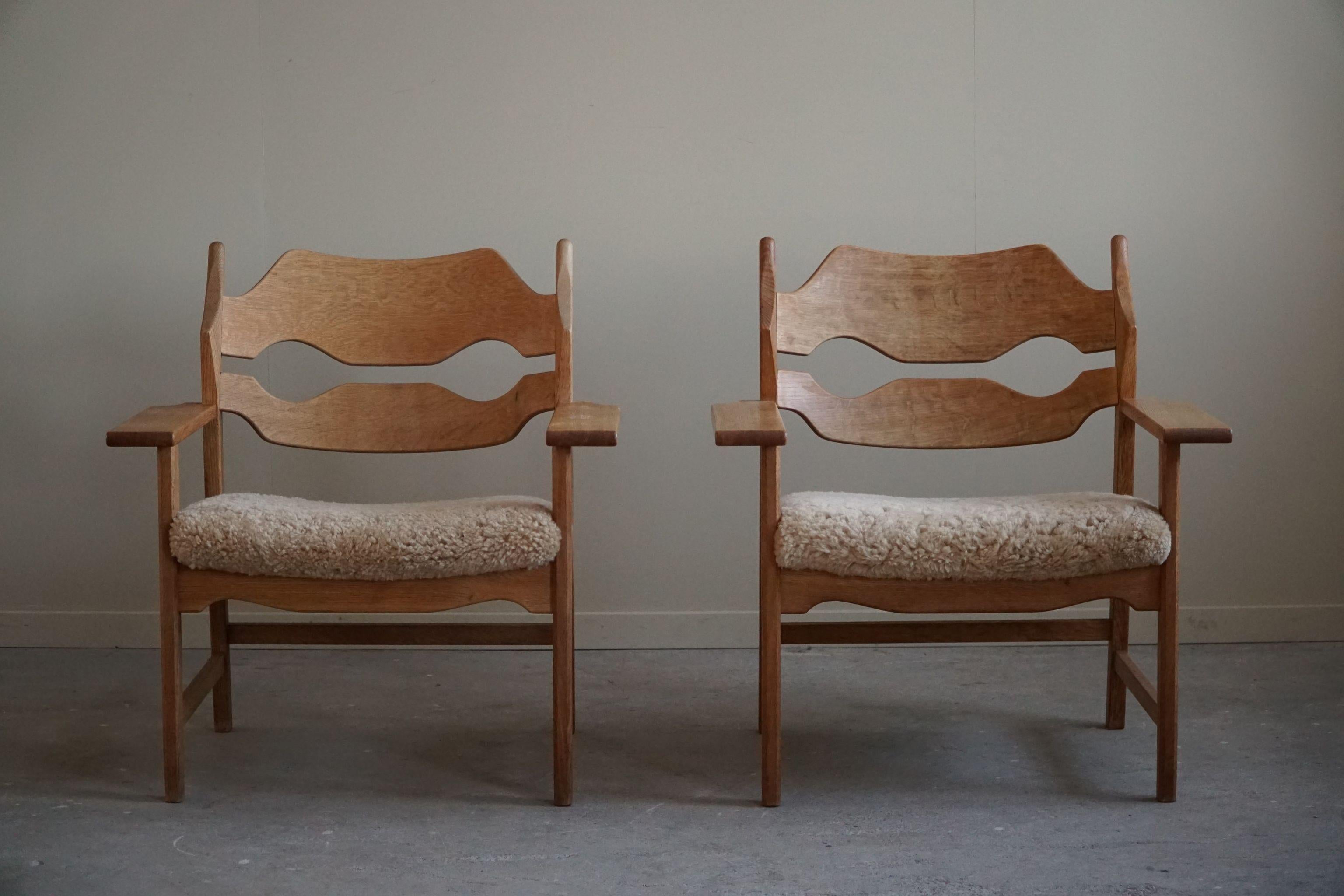 Razorblade Lounge Chair by Henning Kjærnulf, Danish Mid Century Modern, 1960s For Sale 3