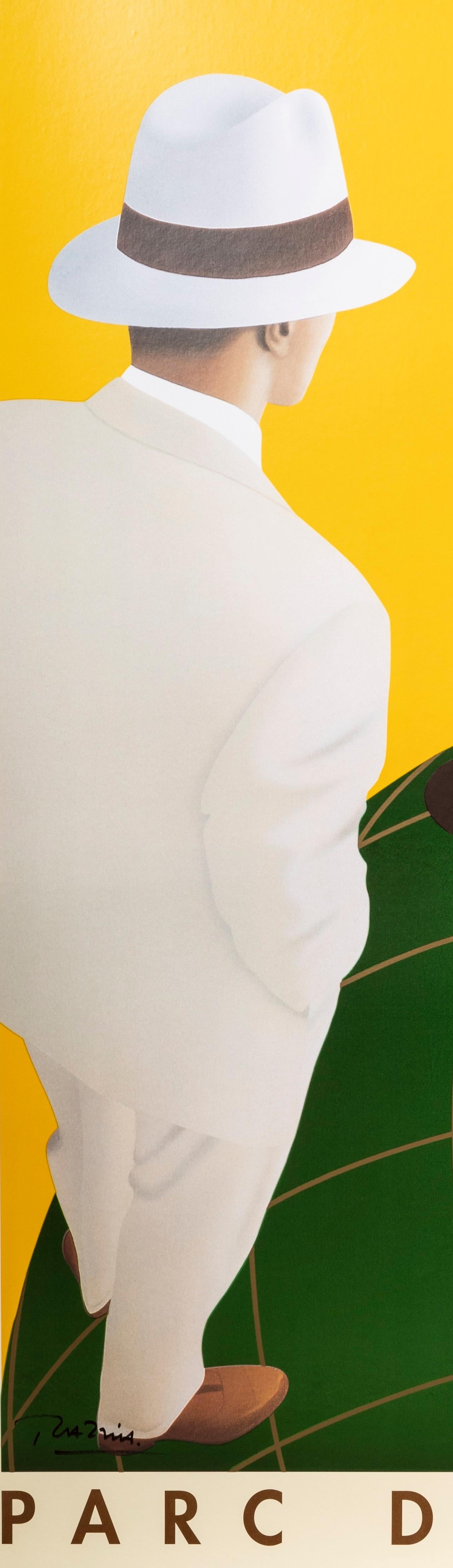 Modern Razzia, 1994, Original Louis Vuitton Classic Car Poster, Ferrari 250 GT0