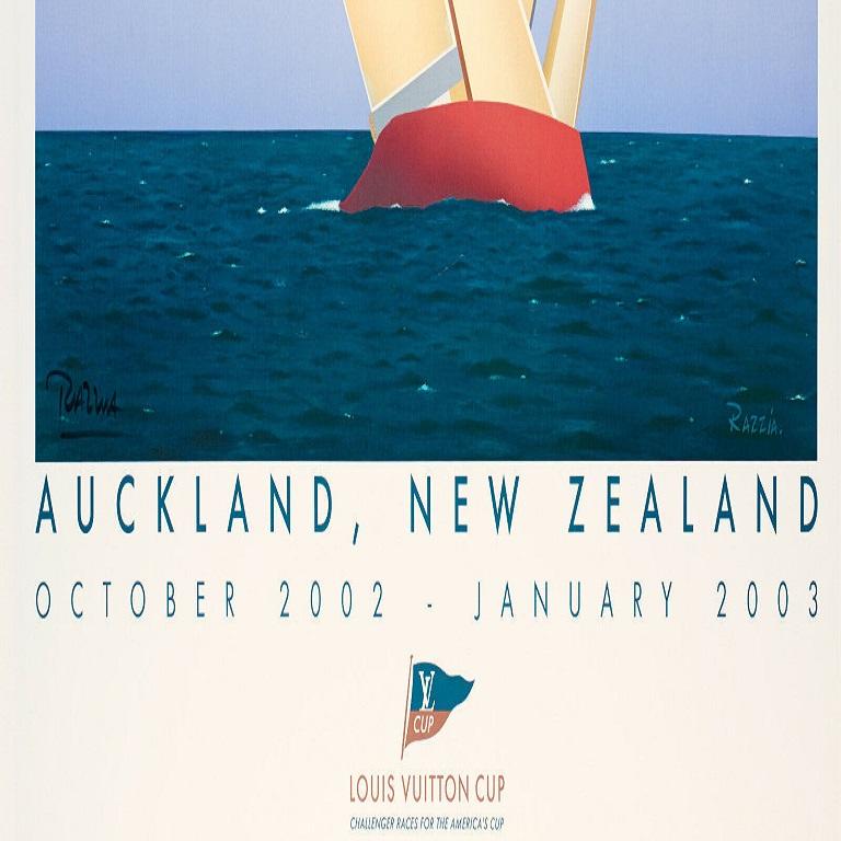Small 2013 SF L.V. Sailing Cup Poster by Razzia Signed and -  New  Zealand