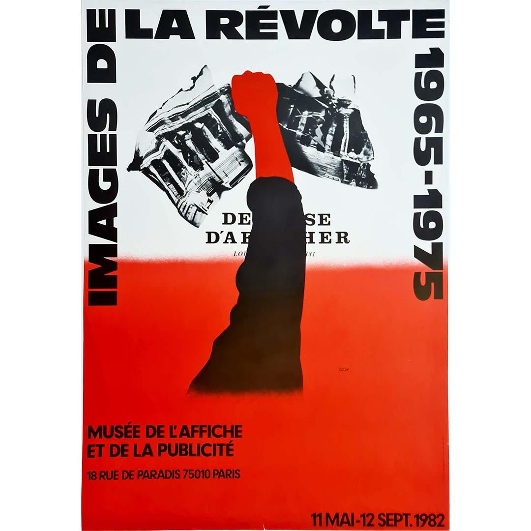 1982 Original poster by Razzia -  May 68 Images of revolt - Print by Razzia (Gérard Courbouleix–Dénériaz)