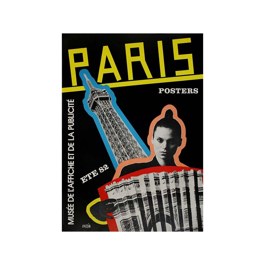 Poster d'epoca di Razzia del 1982 per la mostra Paris Posters in vendita 2