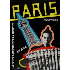 1982 vintage poster by Razzia for the Paris Posters exhibition