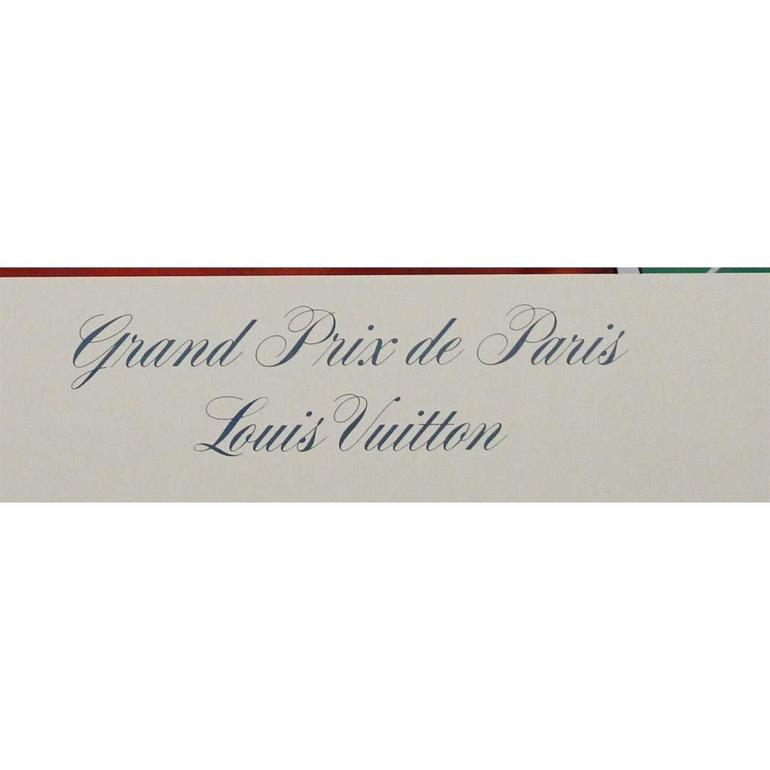1989 original poster Grand Prix de Paris Louis Vuitton Longchamp by Razzia For Sale 1