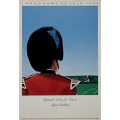 Originalplakat Grand Prix de Paris Louis Vuitton Longchamp von Razzia, 1989