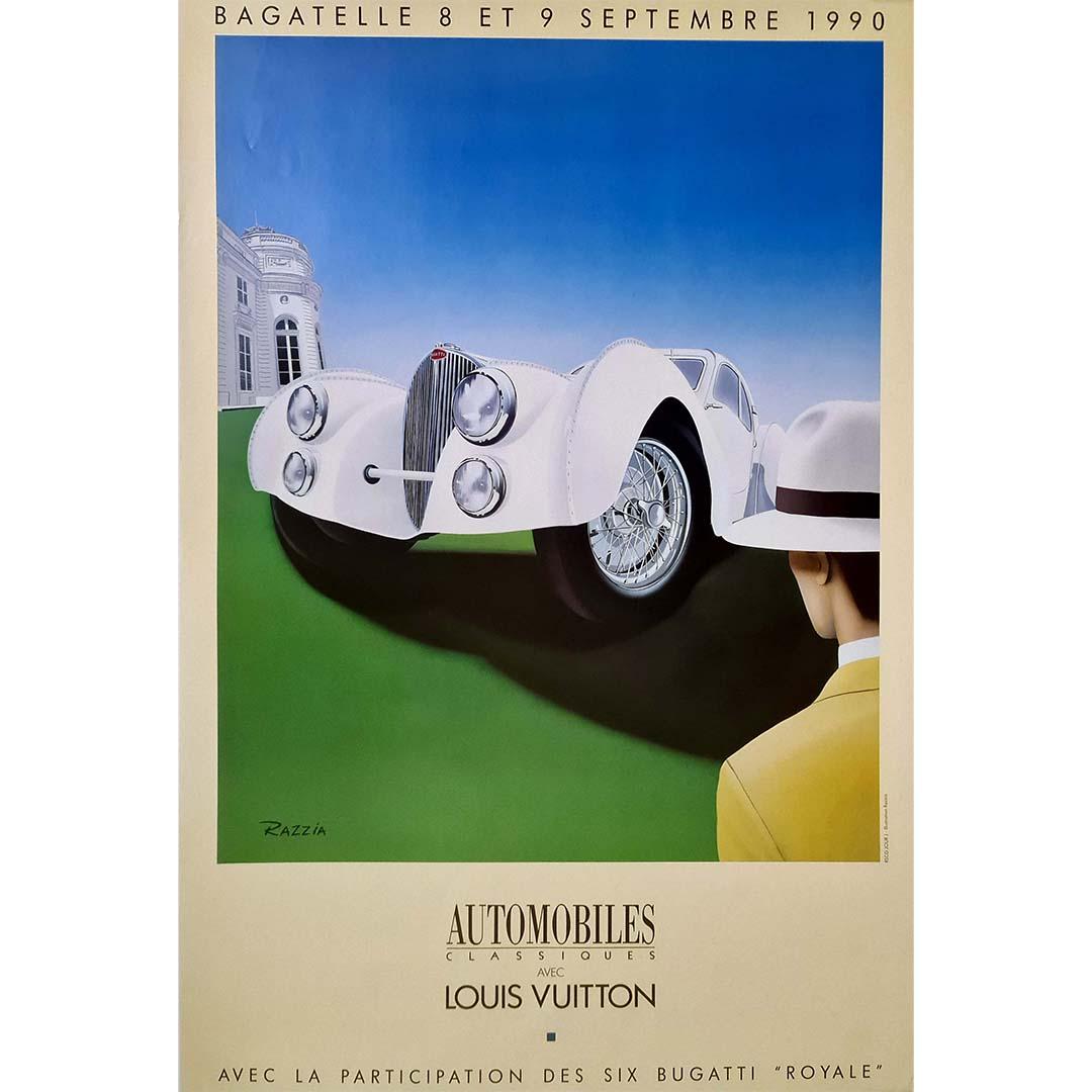 1990 Razzia's original poster - Automobiles Classiques avec Louis Vuitton - Print by Razzia (Gérard Courbouleix–Dénériaz)