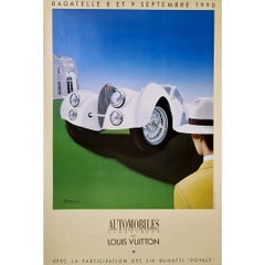 Retro 1990 Razzia's original poster - Automobiles Classiques avec Louis Vuitton